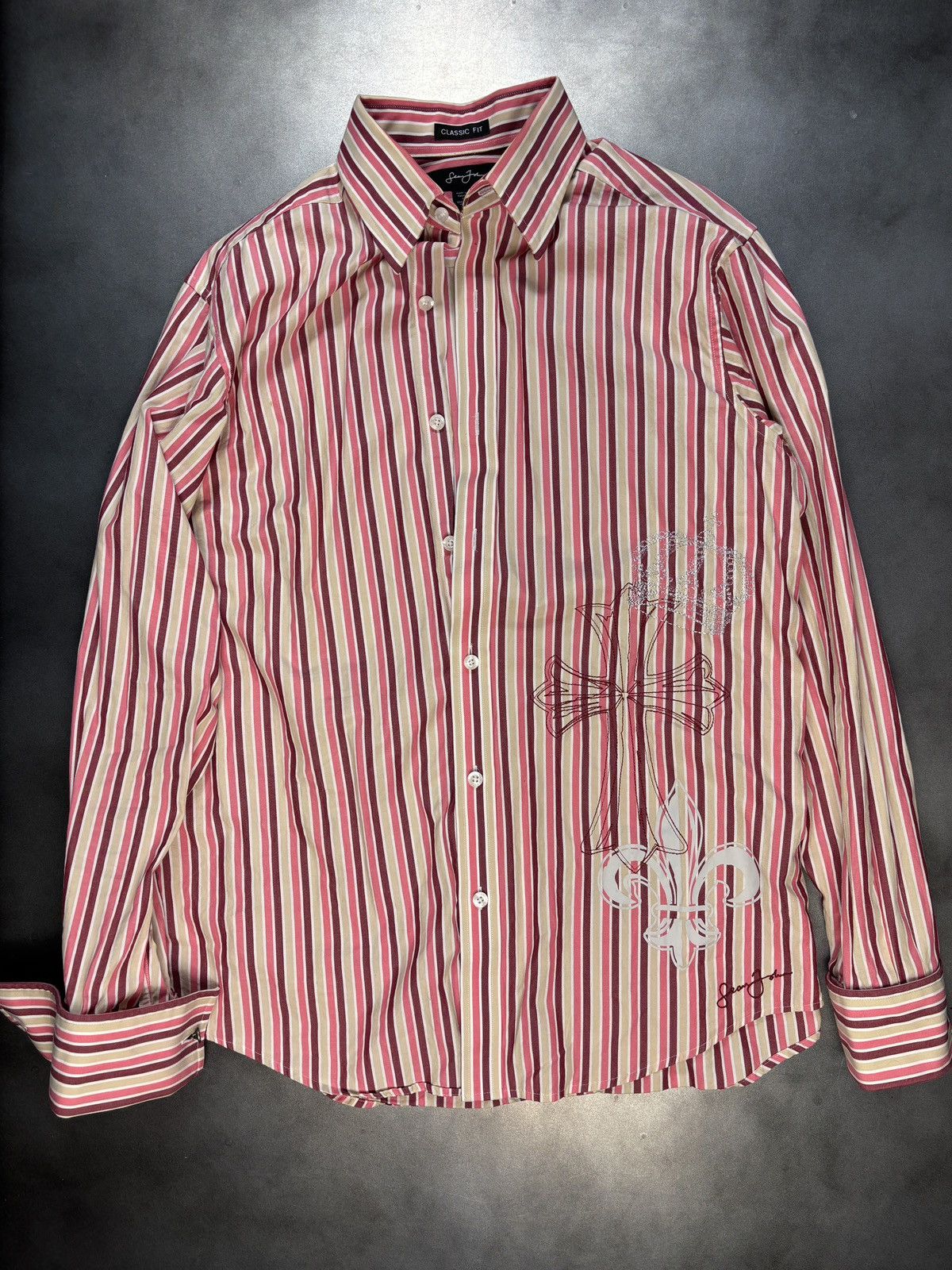 Sean John × Vintage 2000s Sean John Button Up Y2K Vintage Dress Shirt Affliction Size US S / EU 44-46 / 1 - 10 Thumbnail
