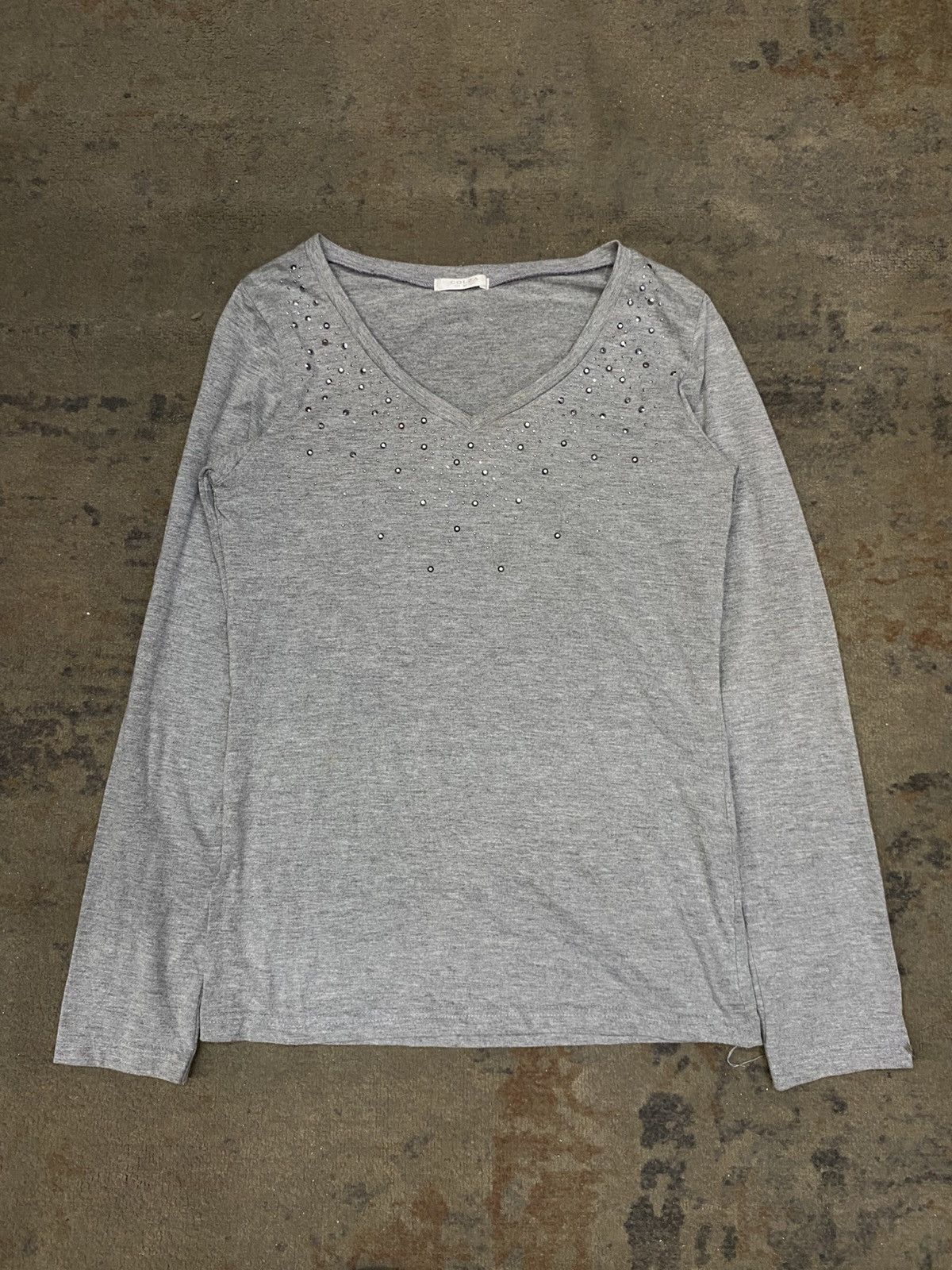 If Six Was Nine × Japanese Brand × Le Grande Bleu (L.G.B.) Colza studed glitter longsleeve tshirt Size US M / EU 48-50 / 2 - 1 Thumbnail