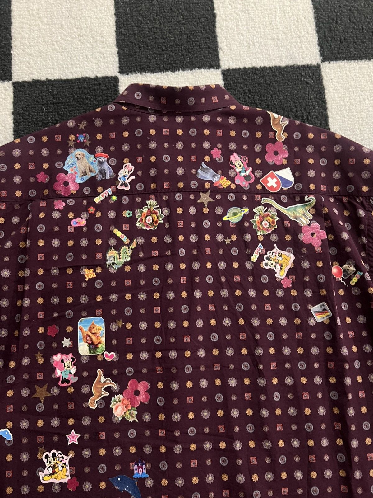 Vetements Purple Paisley Button-up Sticker Shirt Unisex Fits L Size US XS / EU 42 / 0 - 8 Thumbnail