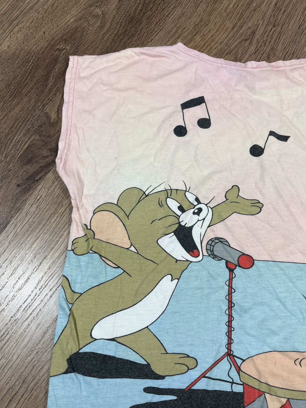 Vintage Vintage T Shirt Amoroso 70s Tom And Jerry Retro 1940 1967 Size L / US 10 / IT 46 - 9 Thumbnail