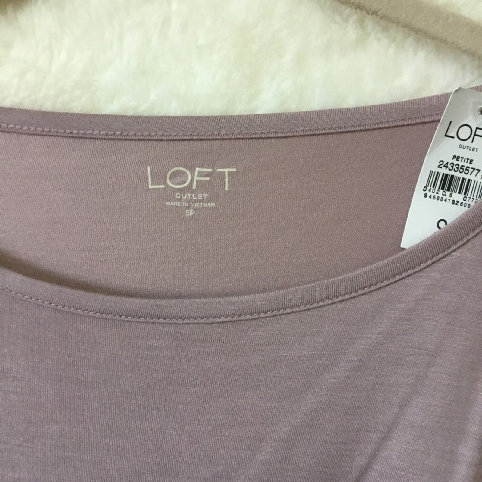 Loft Loft Mauve Long Sleeve Tie-bow Top Size S / US 4 / IT 40 - 3 Thumbnail