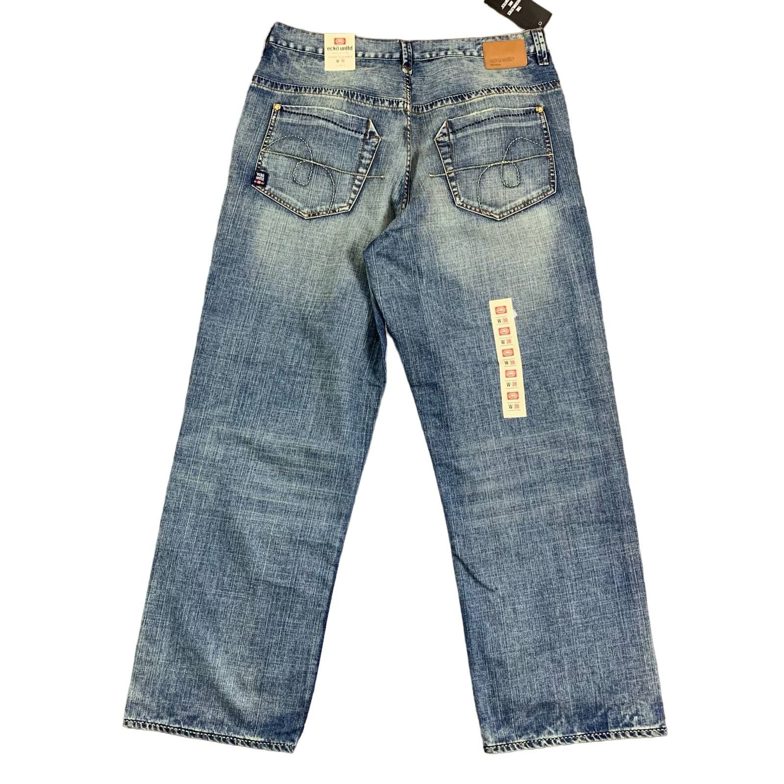 image of Deadstock Ecko Unltd Baggy Fit Blue Jeans Size 38, Men's