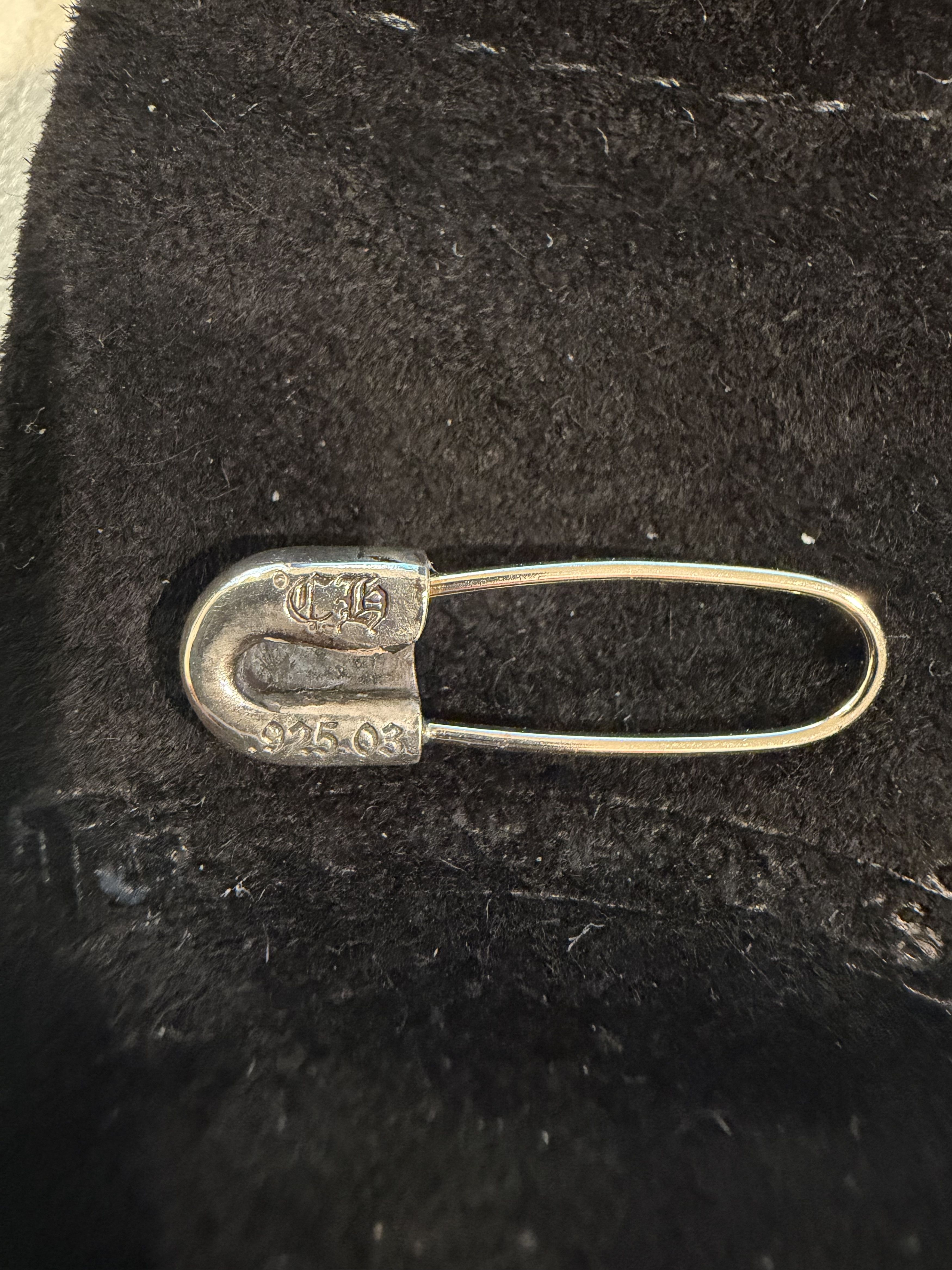 Chrome Hearts CHROME HEARTS Silver Safety Pin LEFT Earring Size ONE SIZE - 4 Thumbnail