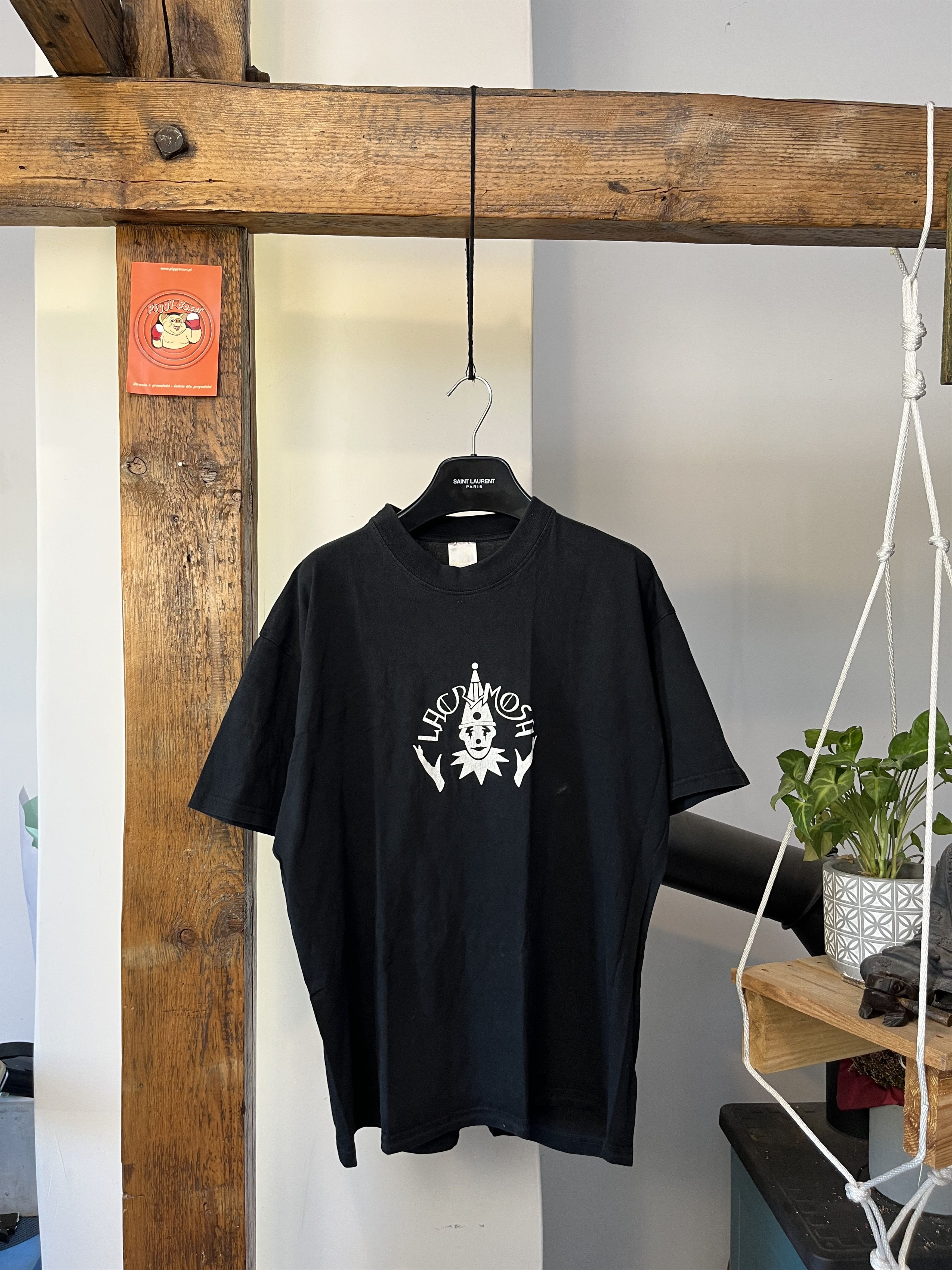 Band Tees × Vintage Lacrimosa 90s Swedish Gothic Metal Band T Shirt Clown Size US L / EU 52-54 / 3 - 2 Thumbnail
