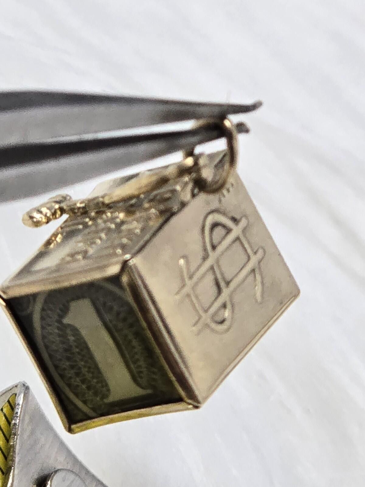 Monet Vintage 14K Gold Mad Money Emergency Break Glass Charm 3.6g Size ONE SIZE - 7 Thumbnail