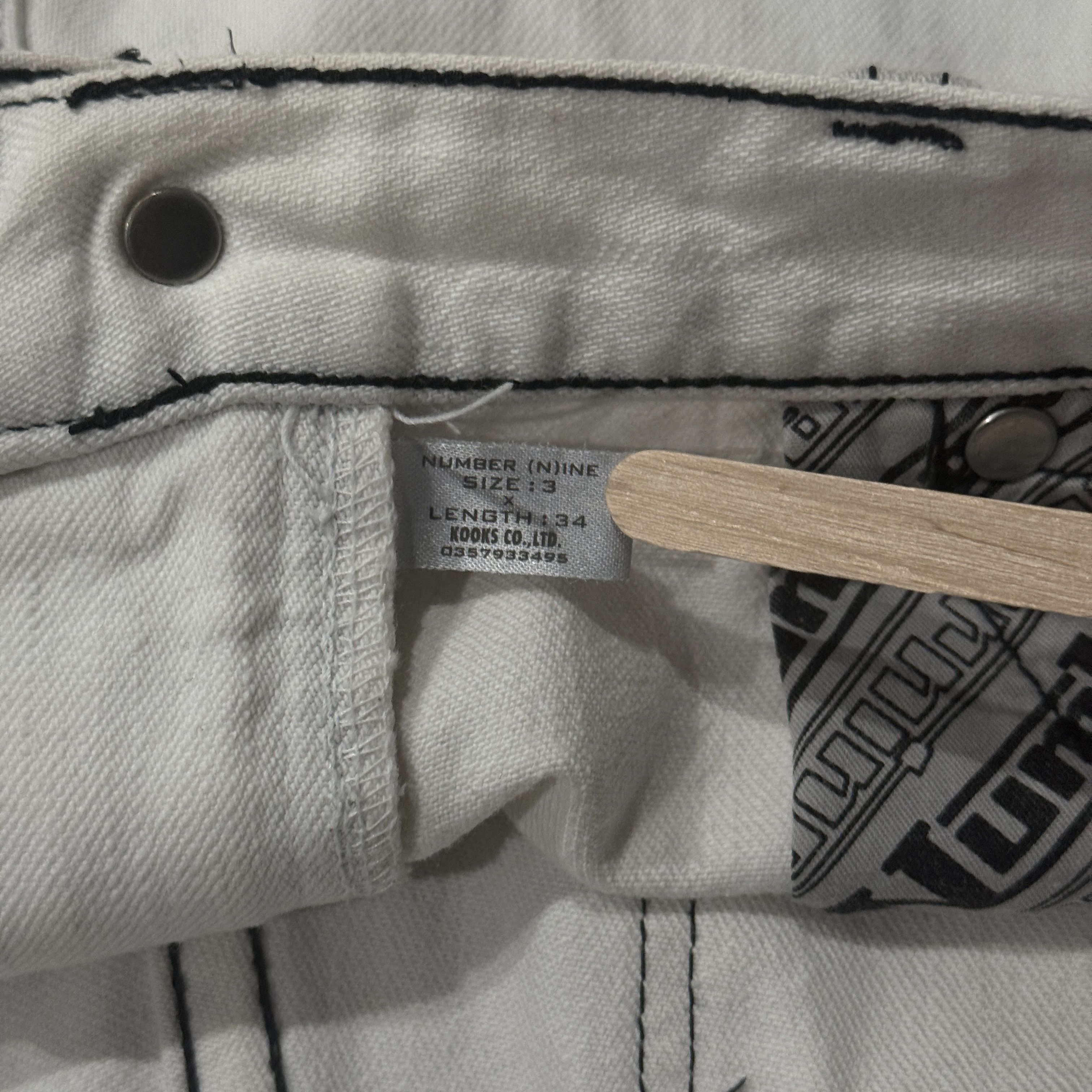 Number (N)ine × Takahiromiyashita The Soloist. Number (N)ine SS02 Poem Denim Patch "Modern Age" Size US 30 / EU 46 - 8 Thumbnail