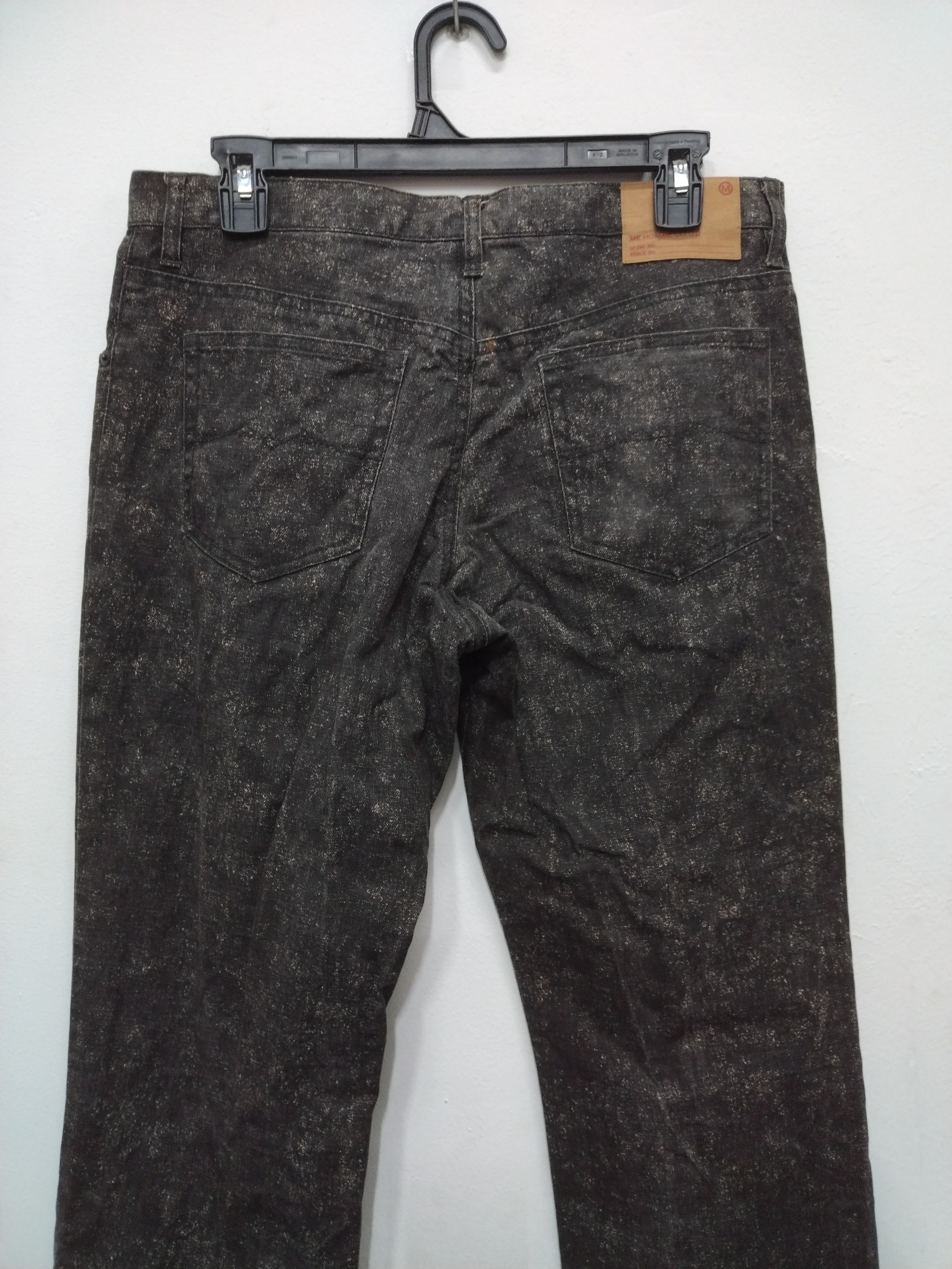 14th Addiction MICHEL KLEIN PARIS washed design straight cut denim jeans Size US 31 - 10 Thumbnail