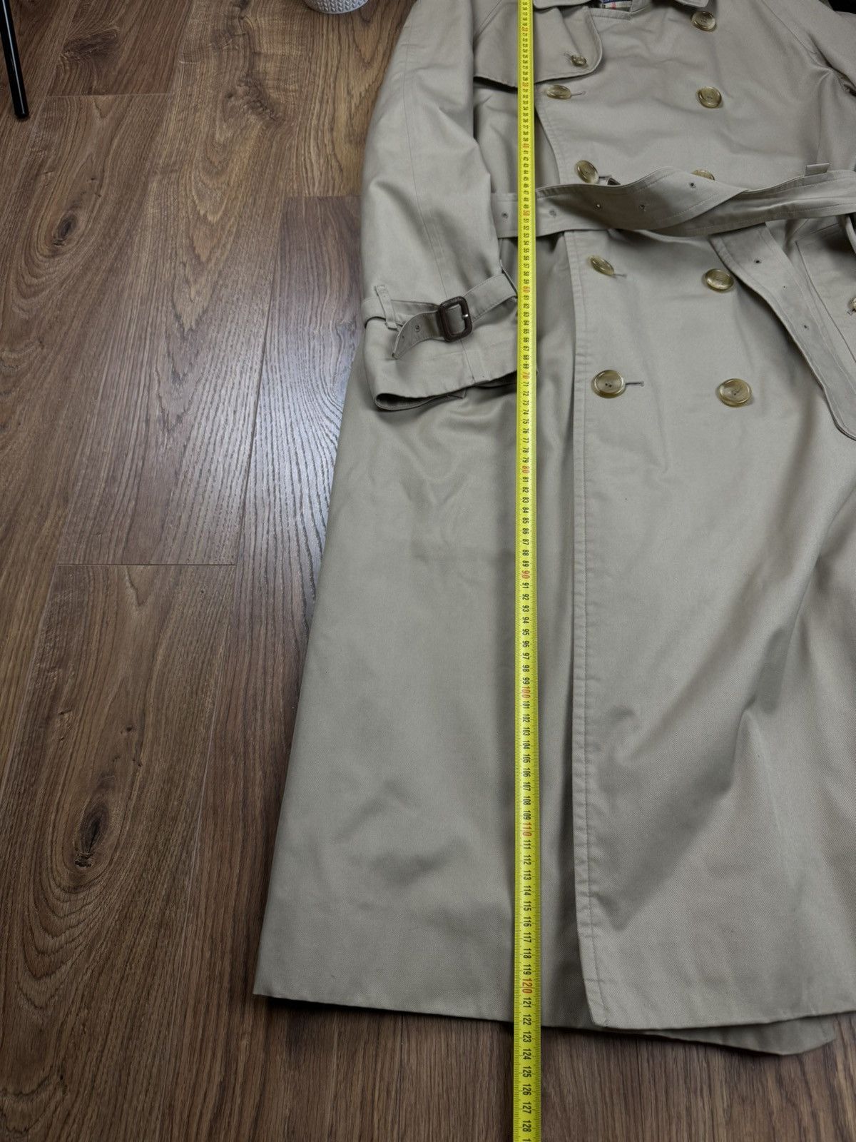 Burberry Vintage trench coat Burberry original luxury streetwear item Size L / US 10 / IT 46 - 6 Thumbnail