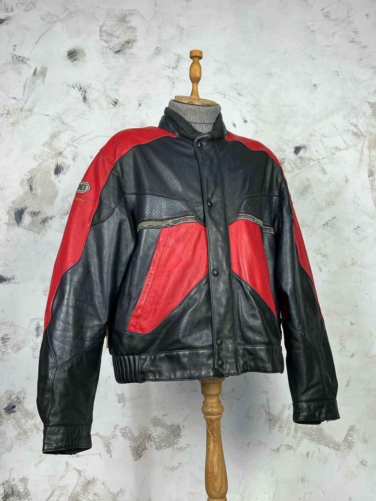 Vintage Vintage Shoei Racing Motorcycle Jacket Size 58 XL - XXL Size US XXL / EU 58 / 5 - 2 Thumbnail