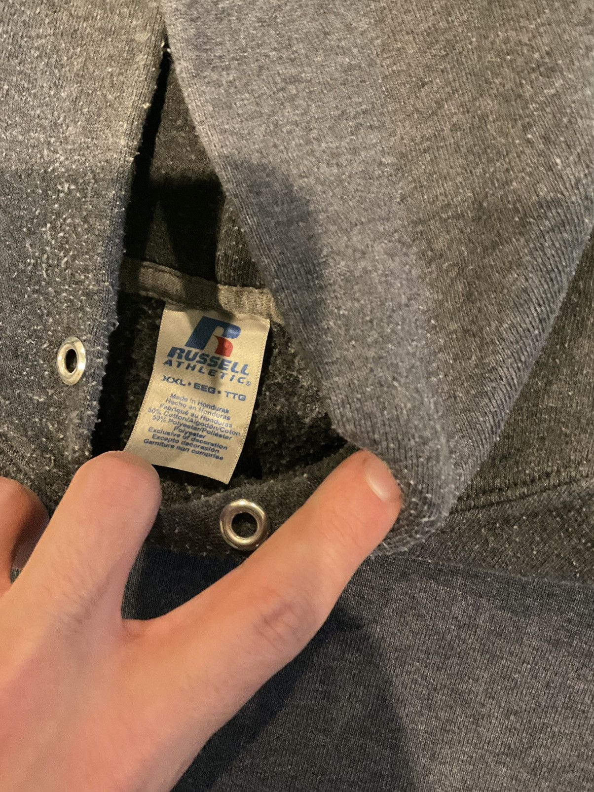 Russell Athletic × Vintage Vintage Russell Athletic grey hoodie Size US XXL / EU 58 / 5 - 2 Thumbnail