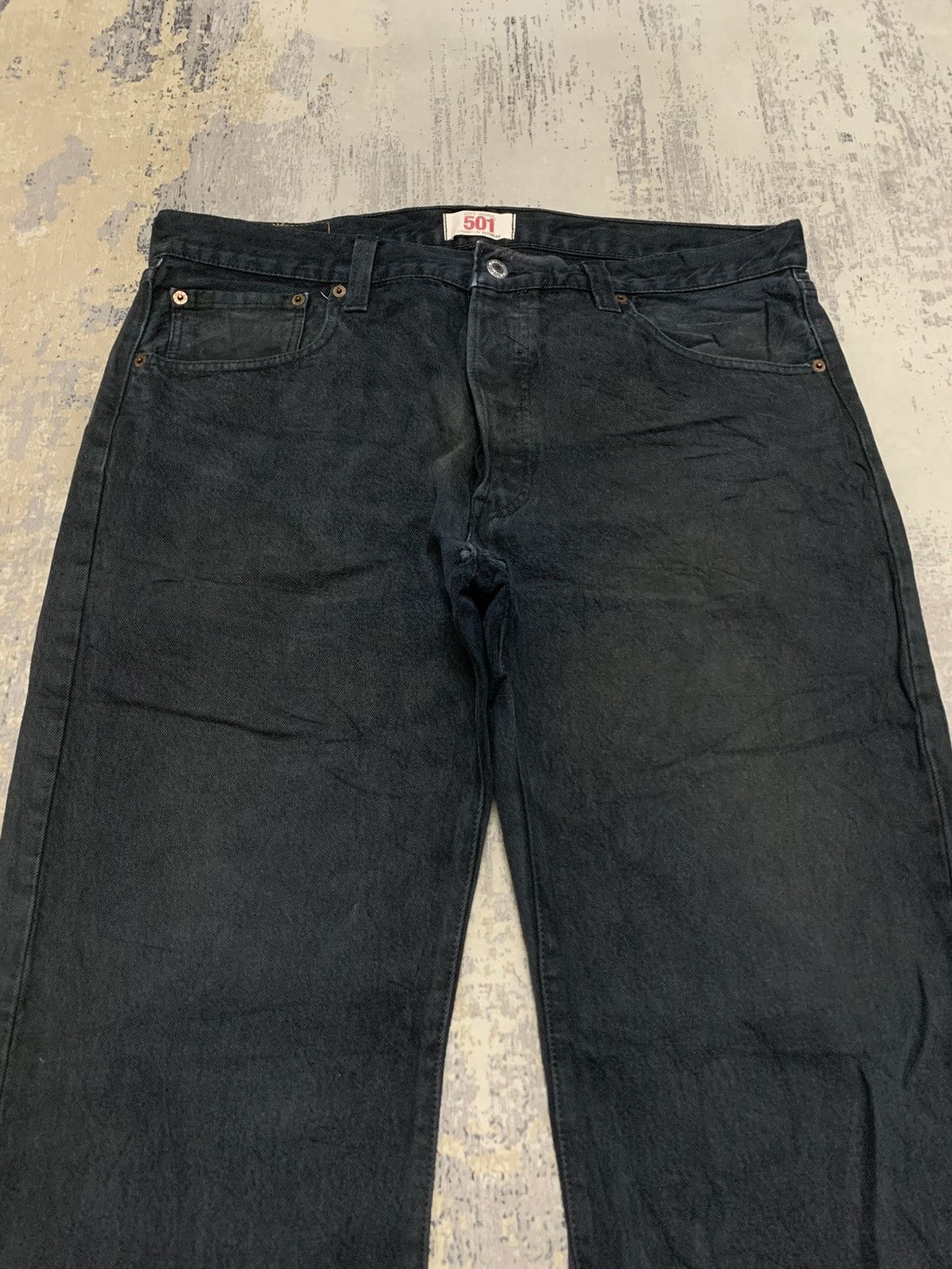 Levi's Vintage 90s Levi's 501 Black Wash Jeans Size US 36 / EU 52 - 2 Thumbnail
