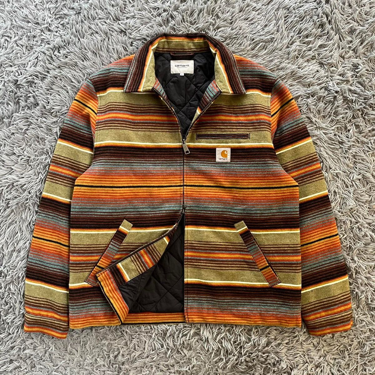 Carhartt Carhartt WIP Tucson StripeDollar DetroitJacket Quilted Lined Size US XL / EU 56 / 4 - 2 Thumbnail