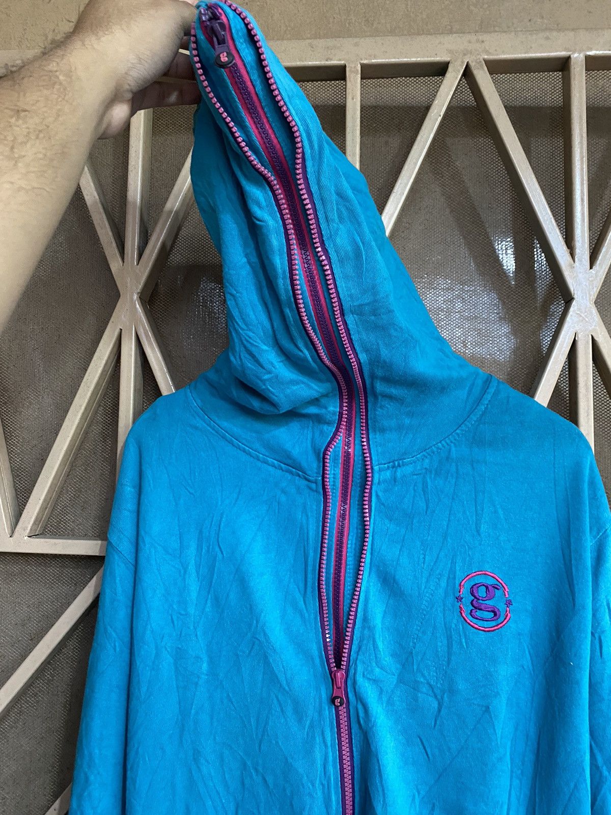 If Six Was Nine × Japanese Brand × Le Grande Bleu (L.G.B.) 🖤BLACKDAY🖤Groovergrand japanese hoodie double fullzipper Size US L / EU 52-54 / 3 - 4 Thumbnail