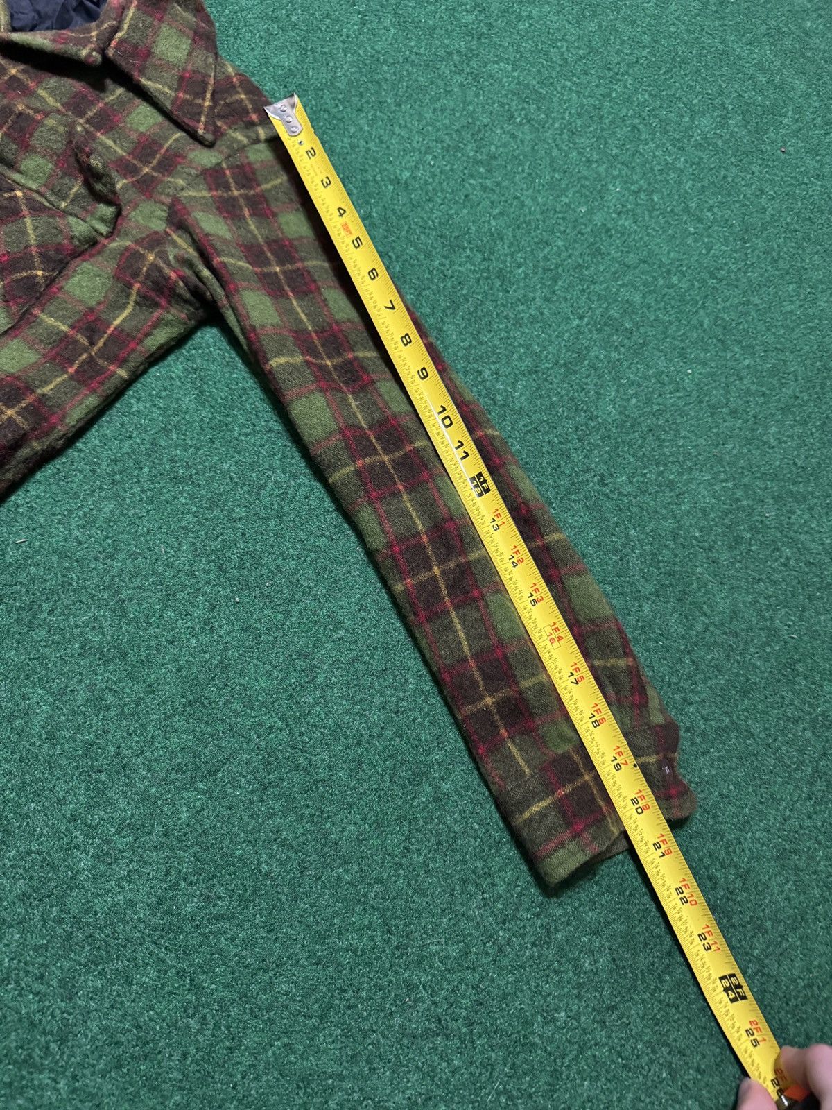 Sears Vintage Sears Kings Plaid Wool Blend Flannel 19x23 XS Shirt Size US XS / EU 42 / 0 - 7 Thumbnail