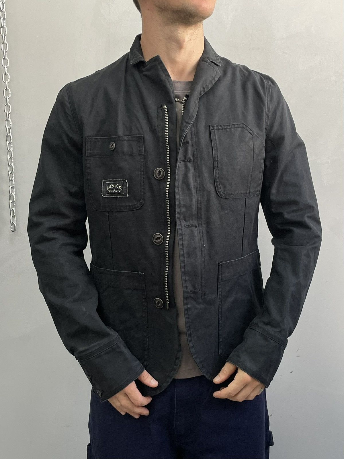 Diesel Retro trending 90s Diesel jacket y2k Size US M / EU 48-50 / 2 - 2 Thumbnail