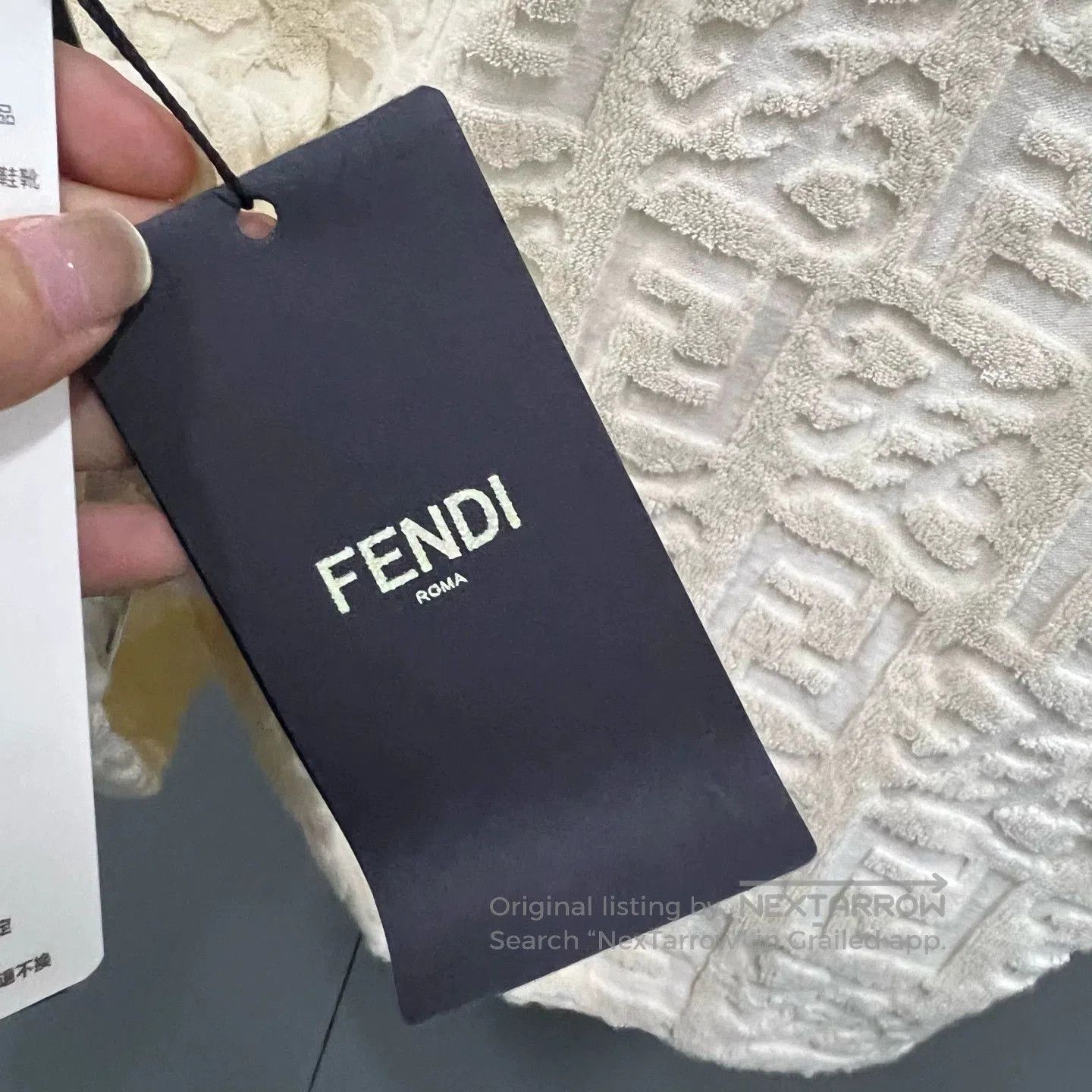 Fendi FENDI Beige Embossed FF Terry Short Sleeve. Size US S / EU 44-46 / 1 - 4 Thumbnail