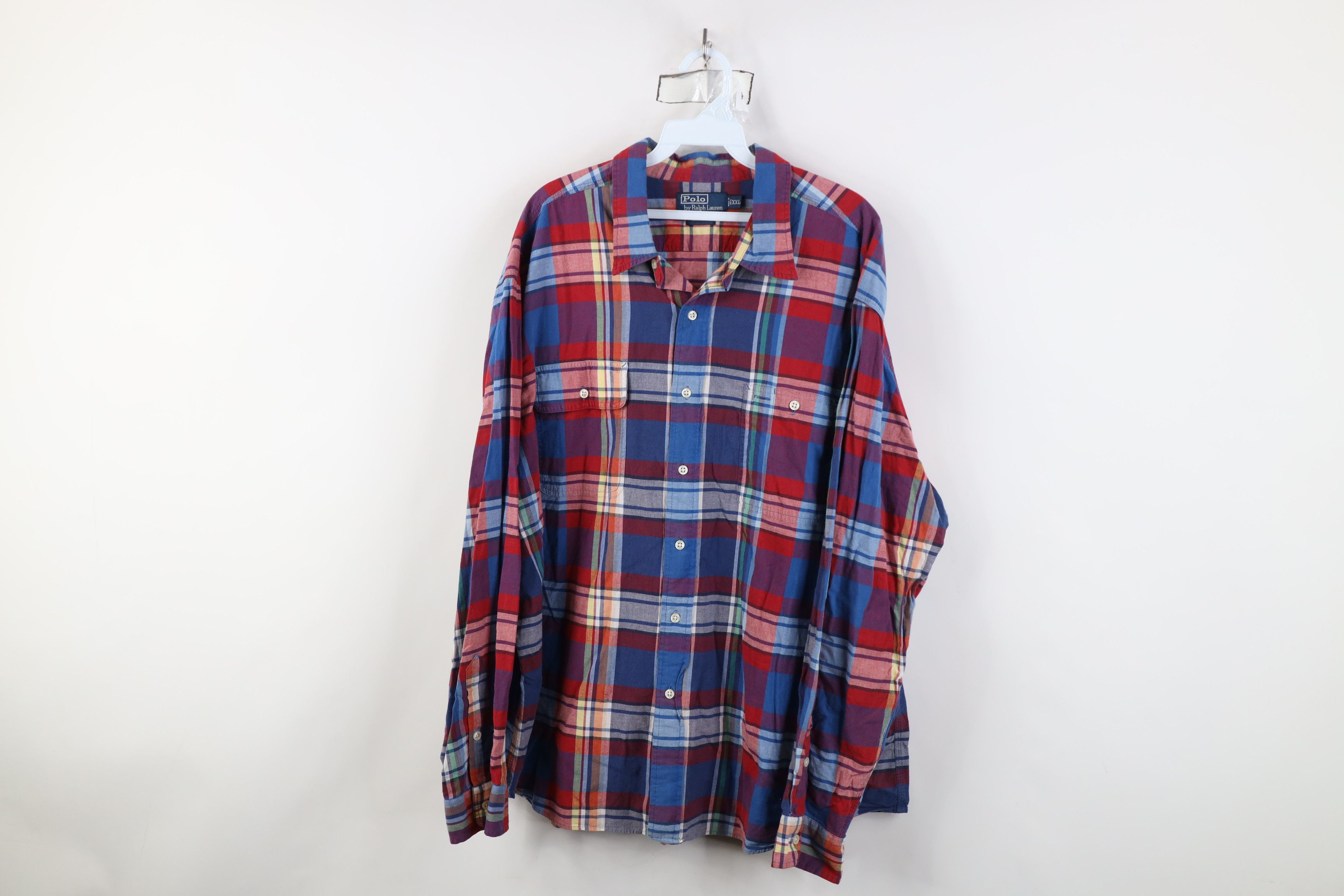 Ralph Lauren Vintage 90s Ralph Lauren Madras Plaid Button Shirt Rainbow Size US XXL / EU 58 / 5 - 1 Thumbnail