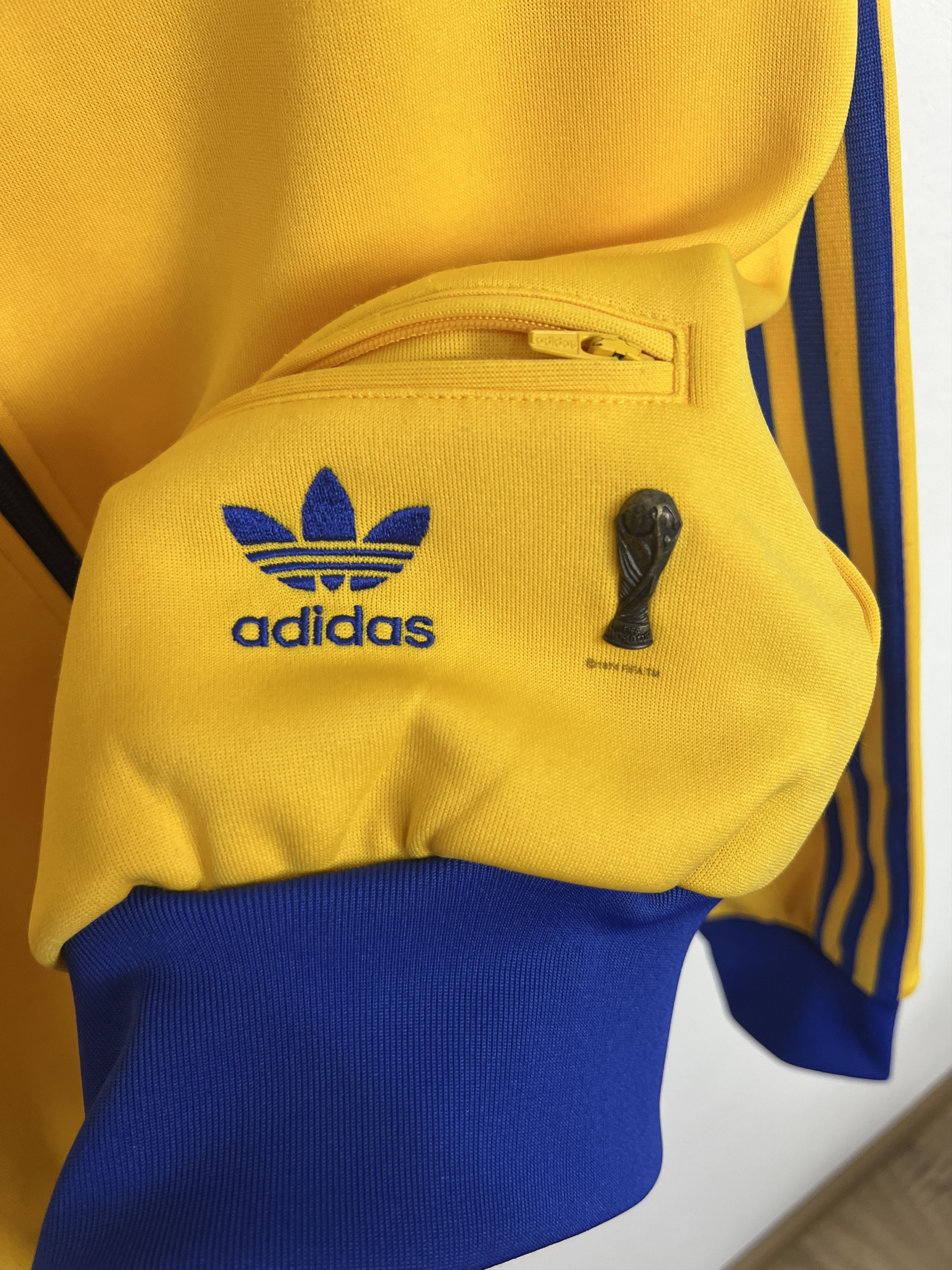 Adidas Originals Sweden Football Jacket Soccer National Track Top Size US L / EU 52-54 / 3 - 3 Thumbnail
