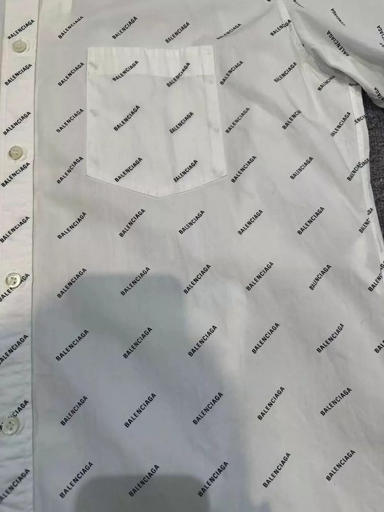 Balenciaga Balenciaga size 39 Shirt with full logo of bullet screen Size US XS / EU 42 / 0 - 3 Thumbnail