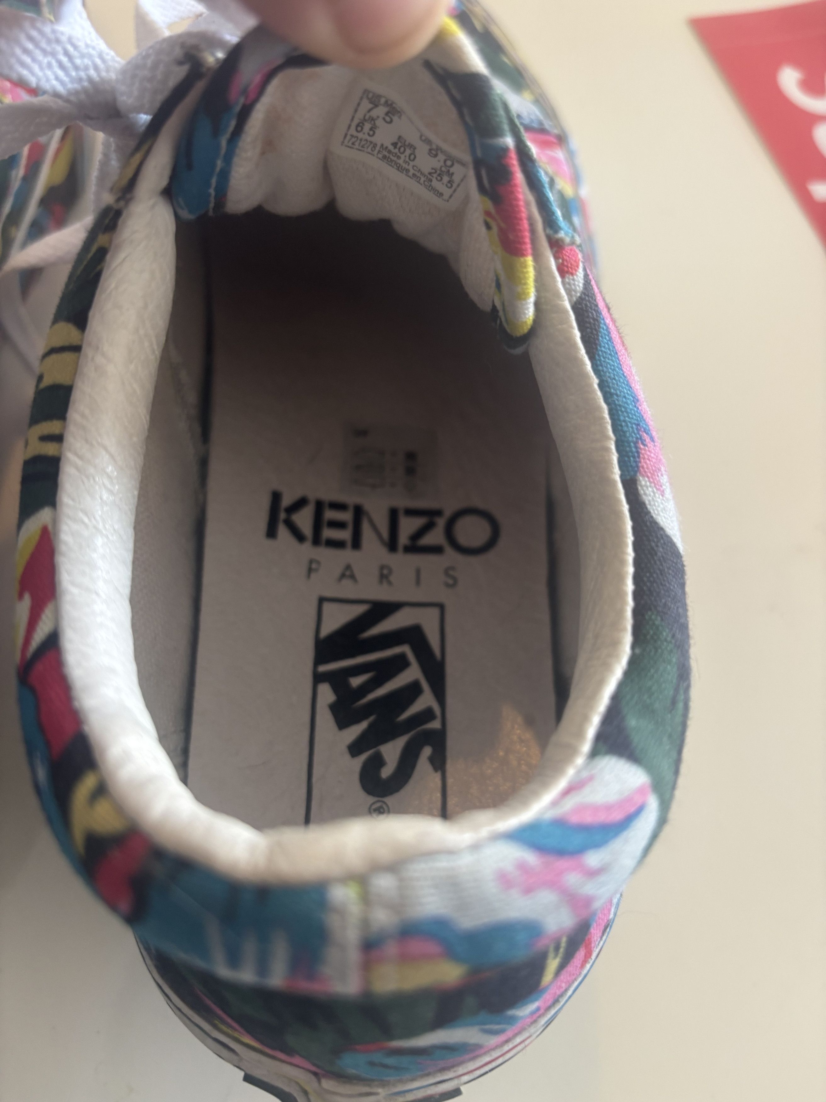 Vans Kenzo x Vans Vault Old Skool Floral Print Size US 7.5 / EU 40-41 - 3 Thumbnail