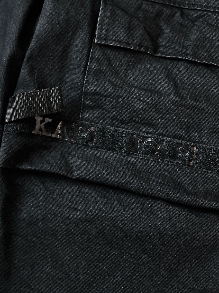 Kapital Kapital 14oz black x black denim nouvelle shuttle pants Size US 32 / EU 48 - 4 Thumbnail