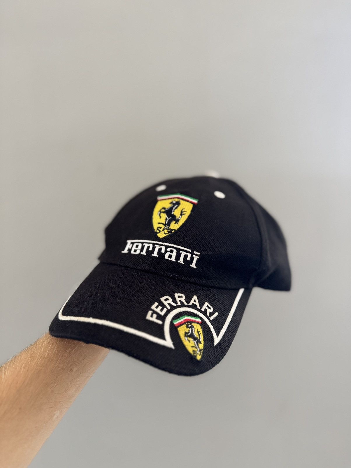 Ferrari Vintage Ferrari Racing Formula One Black Hype Hat Cap Size ONE SIZE - 1 Thumbnail