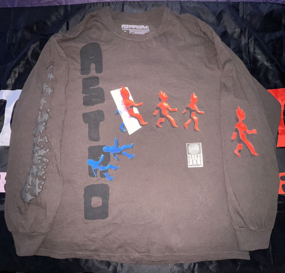 Travis Scott Astrofest 2021 Brown Long Sleeve Size US L / EU 52-54 / 3 - 2 Thumbnail