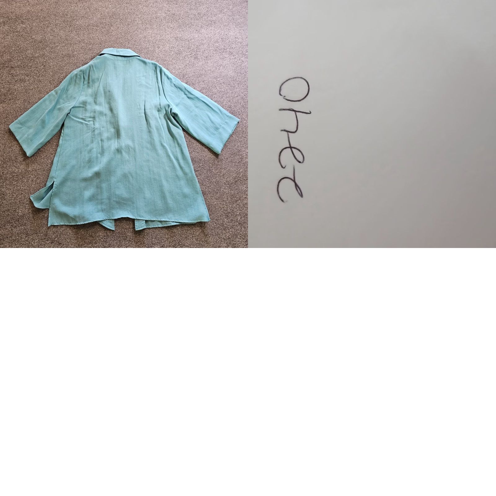 Soft Surroundings Soft Surroundings Jacket Women XL Blue 3/4 Sleeve Toggle Lagenlook Career Casual Shirt Size XL / US 12-14 / IT 48-50 - 8 Thumbnail