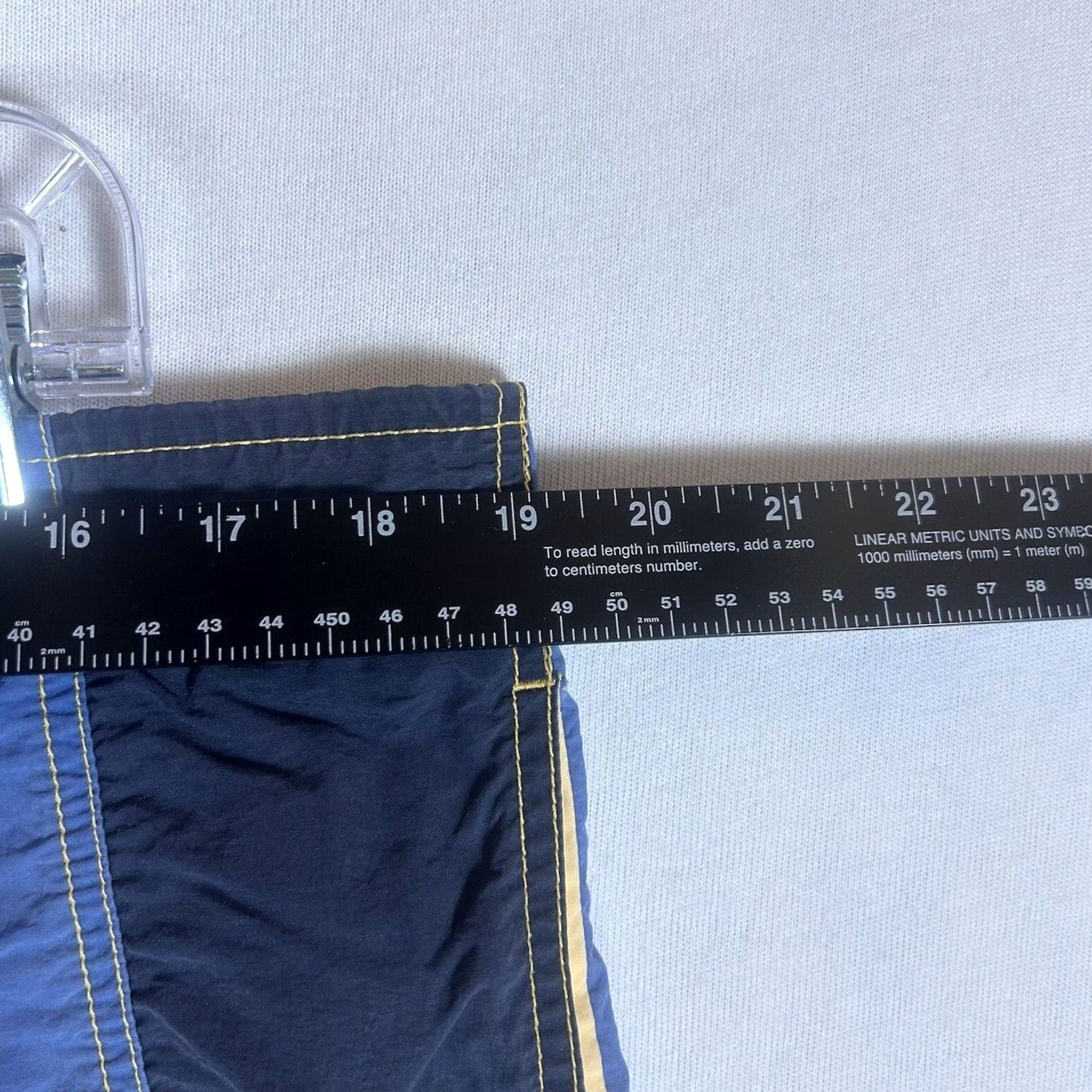 Nautica Nautica Surf Board Shorts Mens M Blue Lined Nylon Beach Trunks Colorblock 90s/Aloha/Hawaiian Beach Mens Size US 31 - 7 Thumbnail