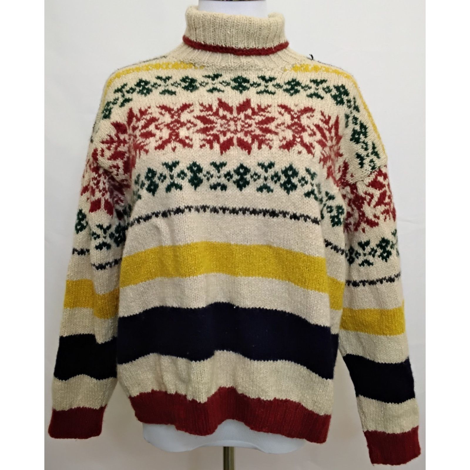 Ralph Lauren Ralph Lauren Country Sweater Women's Med Fair Isle Handknit Size M / US 6-8 / IT 42-44 - 2 Thumbnail