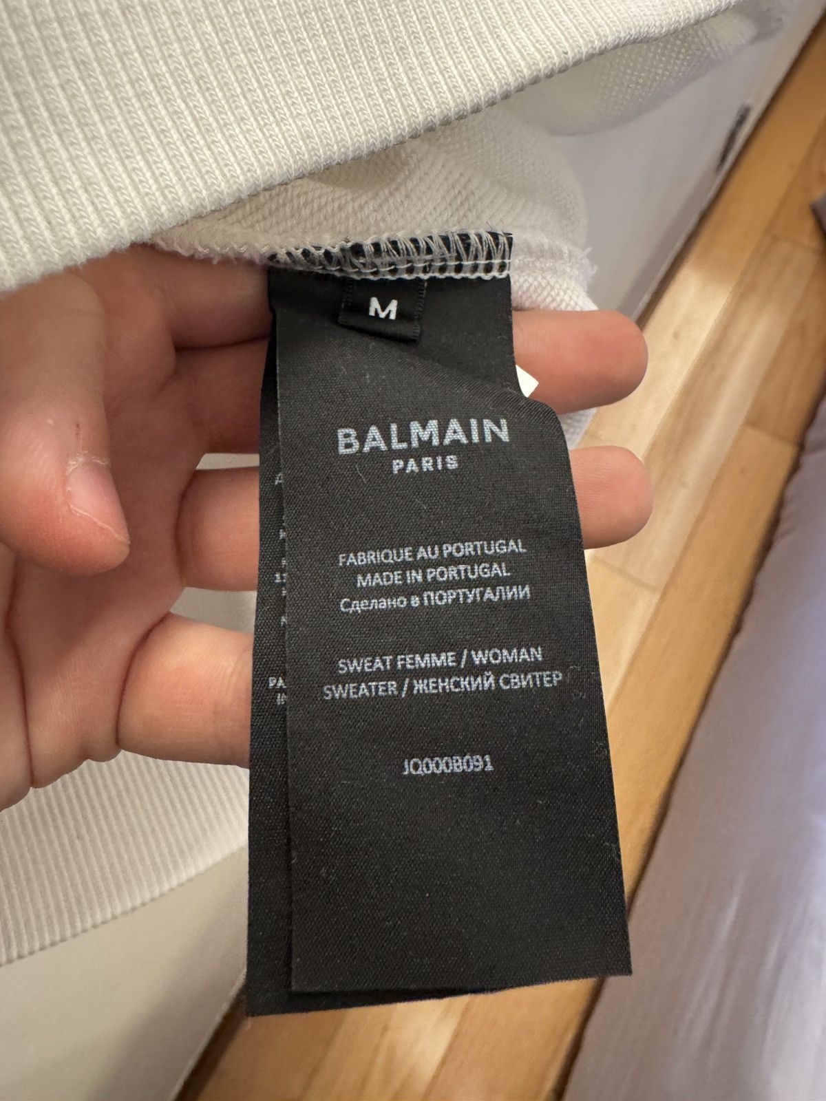 Balmain Balmain Paris White Logo Size US M / EU 48-50 / 2 - 6 Thumbnail