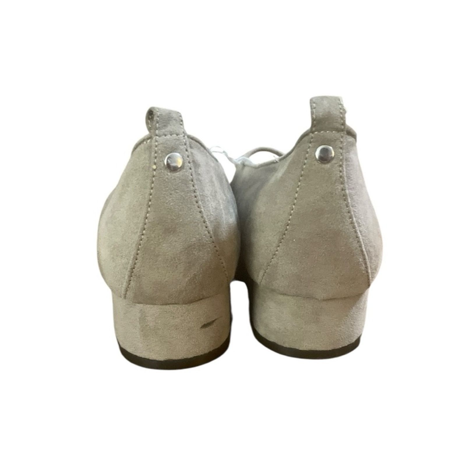 H&M H&M Gray Beige Classic Loafer Style Block Mini Heel Size US 8 / IT 38 - 6 Thumbnail