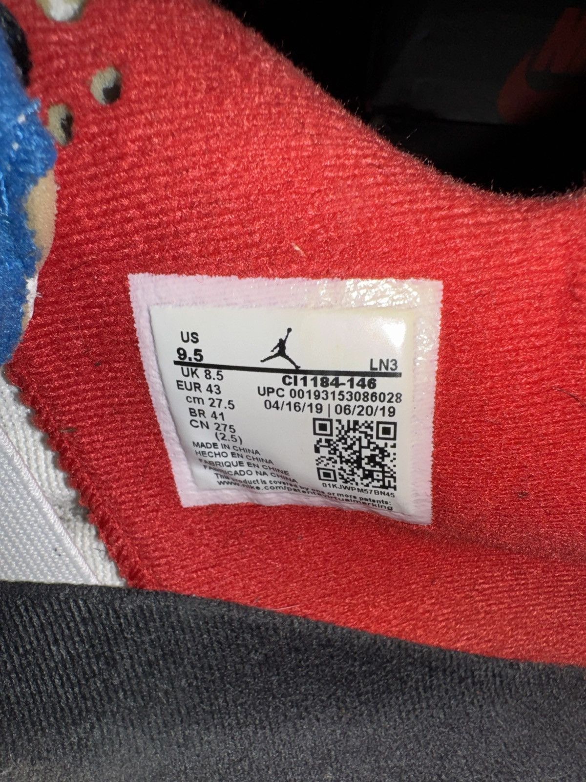 Nike Men's Air Jordan Retro 4 "What The” Sneakers Size US 9.5 / EU 42-43 - 2 Thumbnail