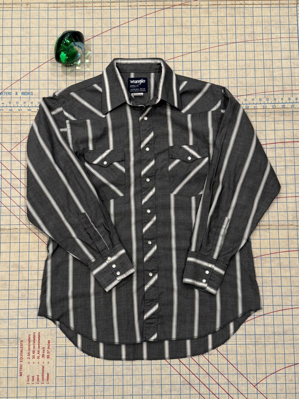 Wrangler Wrangler Western Wear Lightweight Pearl Snap Button Up 16.5 Size US L / EU 52-54 / 3 - 4 Thumbnail