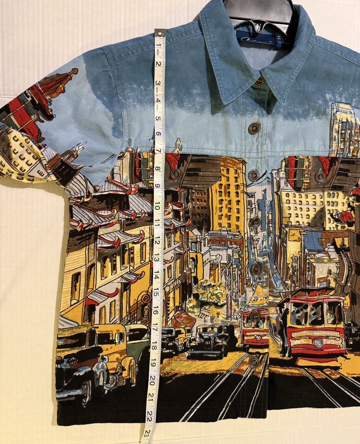 Other Artscapes San Francisco Trolley Car Denim Button Up Jackets Size M / US 6-8 / IT 42-44 - 7 Thumbnail
