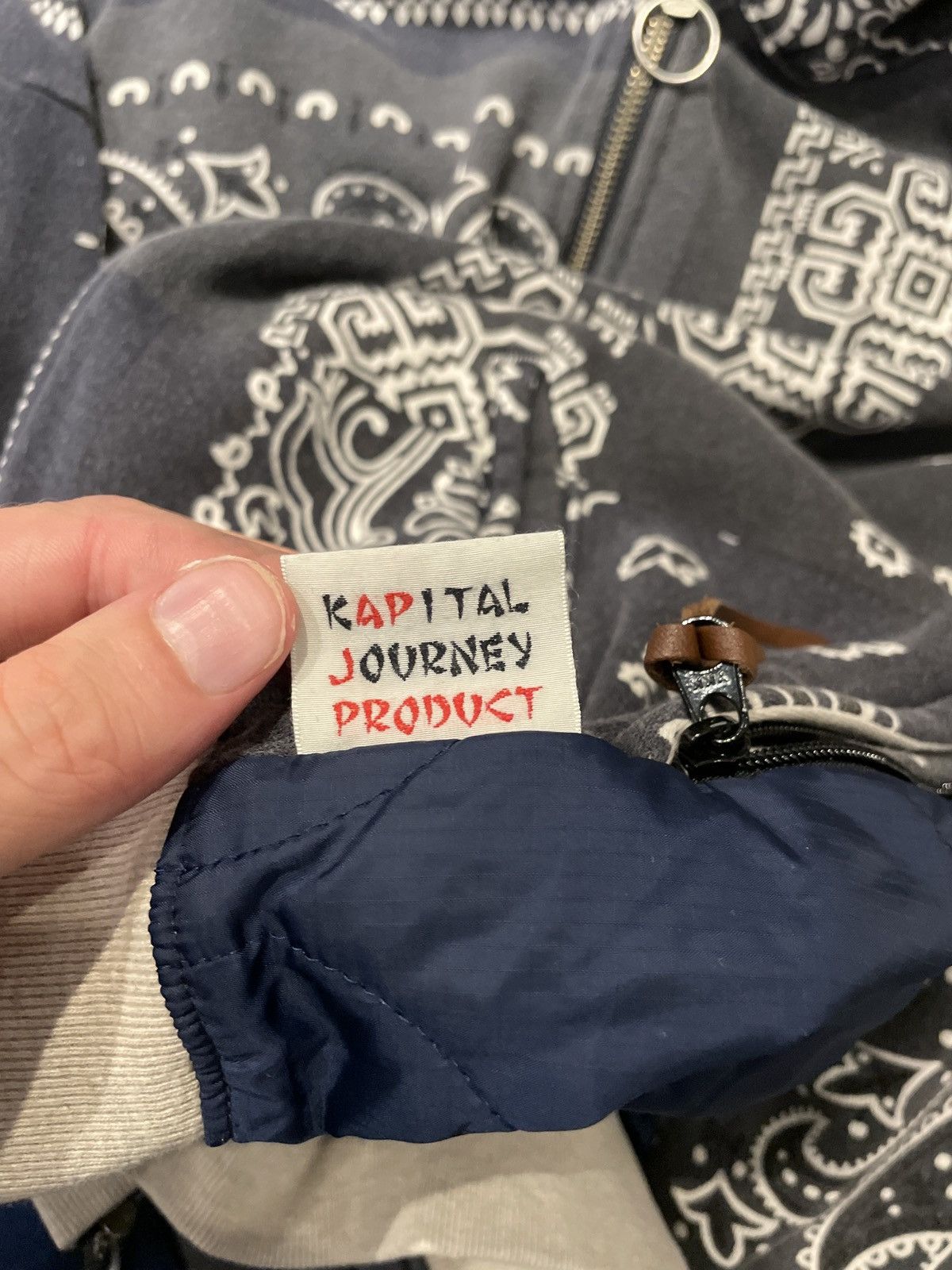 Kapital Kapital Bandana Navy Zip Up Jacket Size 3 Size US L / EU 52-54 / 3 - 4 Thumbnail