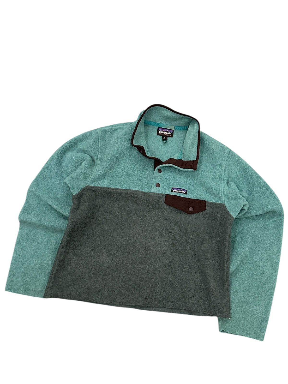 Patagonia Patagonia Women's Synchilla Snap Fleece Pullover Teal Jacket Size M / US 6-8 / IT 42-44 - 2 Thumbnail