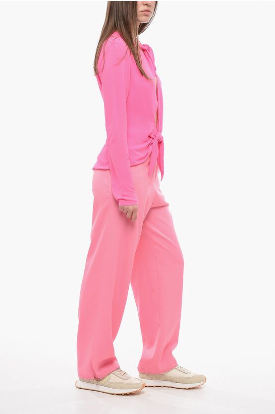 JW Anderson og1mm0624 Joggers Ankle Drawstrings in Pink Size 30" / US 8 / IT 44 - 4 Thumbnail