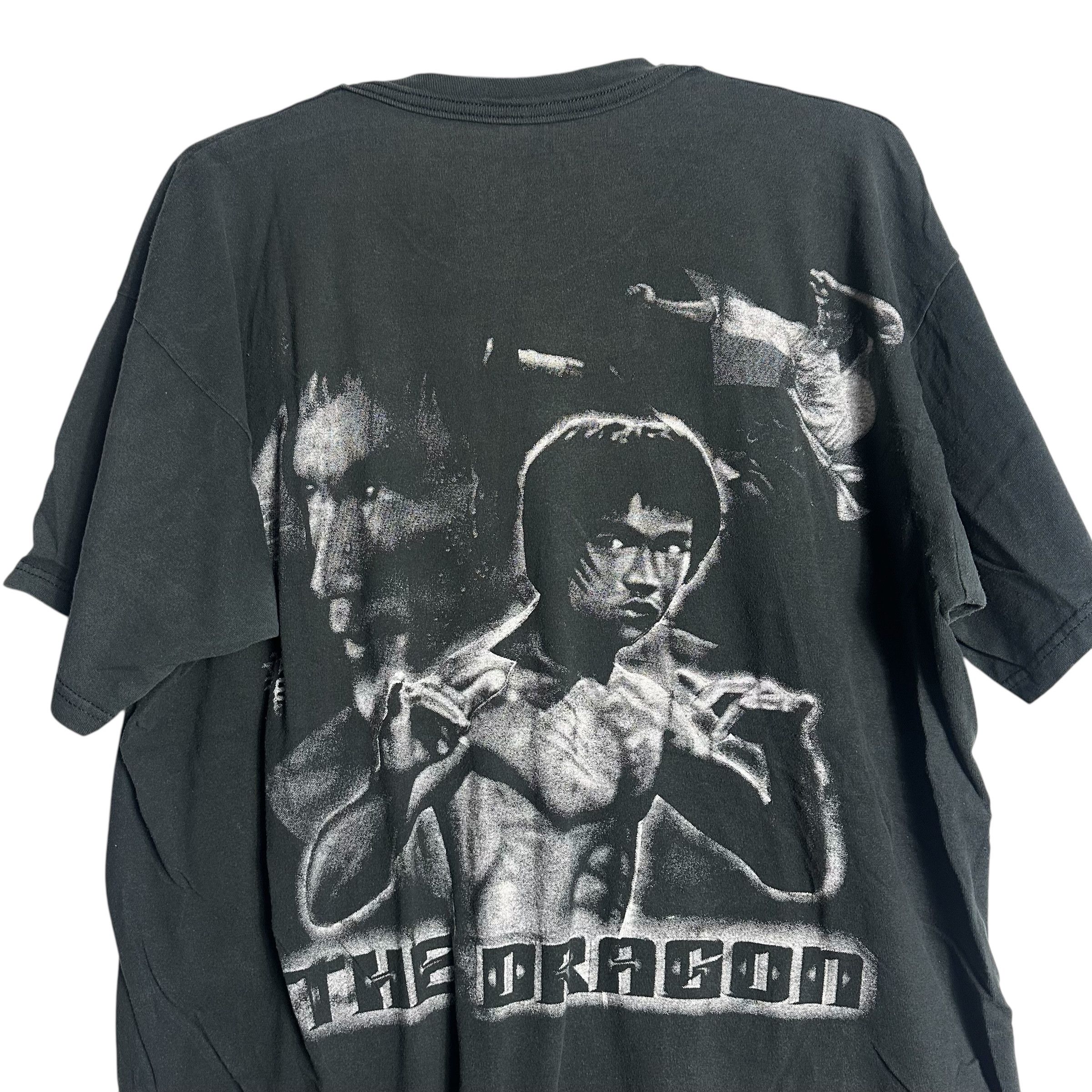 Vintage 🔥RARE🔥Vintage Bruce Lee The Dragon OVP Backhit T-shirt Size US XL / EU 56 / 4 - 2 Thumbnail