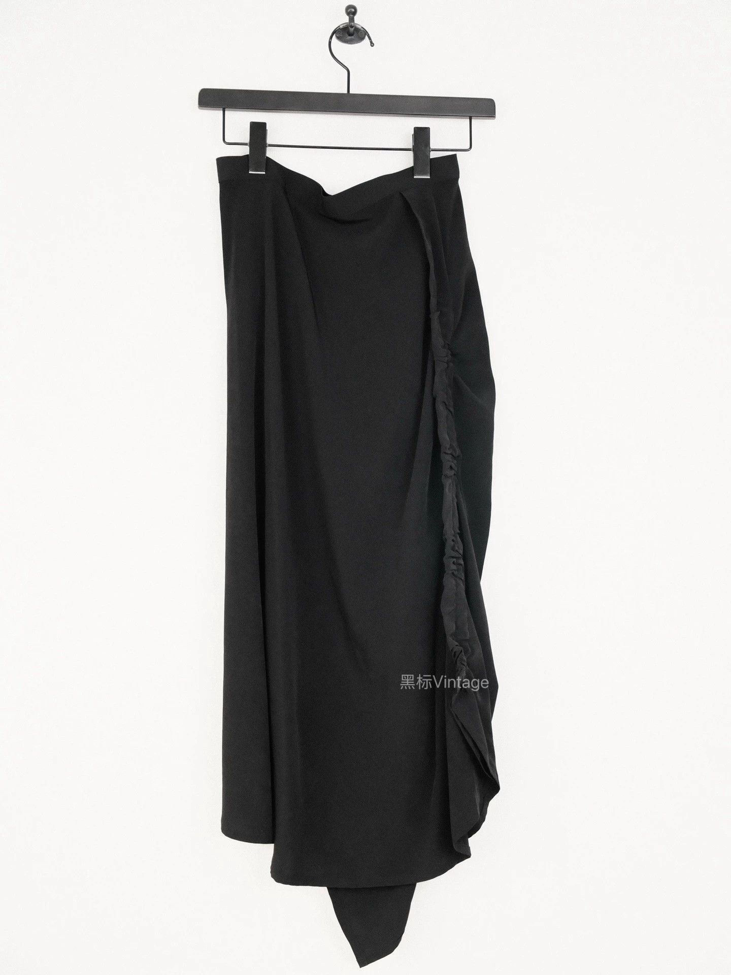 Yohji Yamamoto Yohji 21ss Vntg Twisted-Pleated Triacetate Wrap Dress Size 26" / US 2 / IT 38 - 6 Thumbnail
