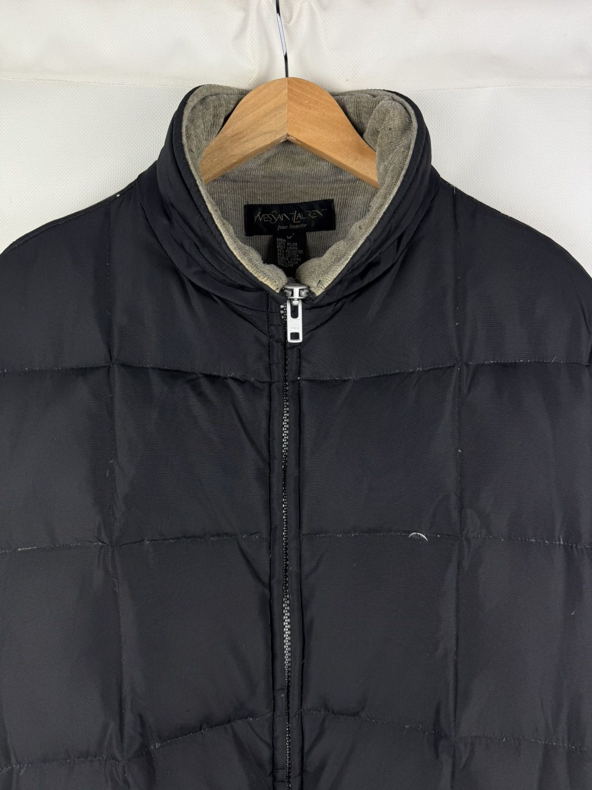 Yves Saint Laurent VTG 90s Yves Saint Laurent YSL Logo Nylon Down Puffer Jacket Size US L / EU 52-54 / 3 - 8 Thumbnail