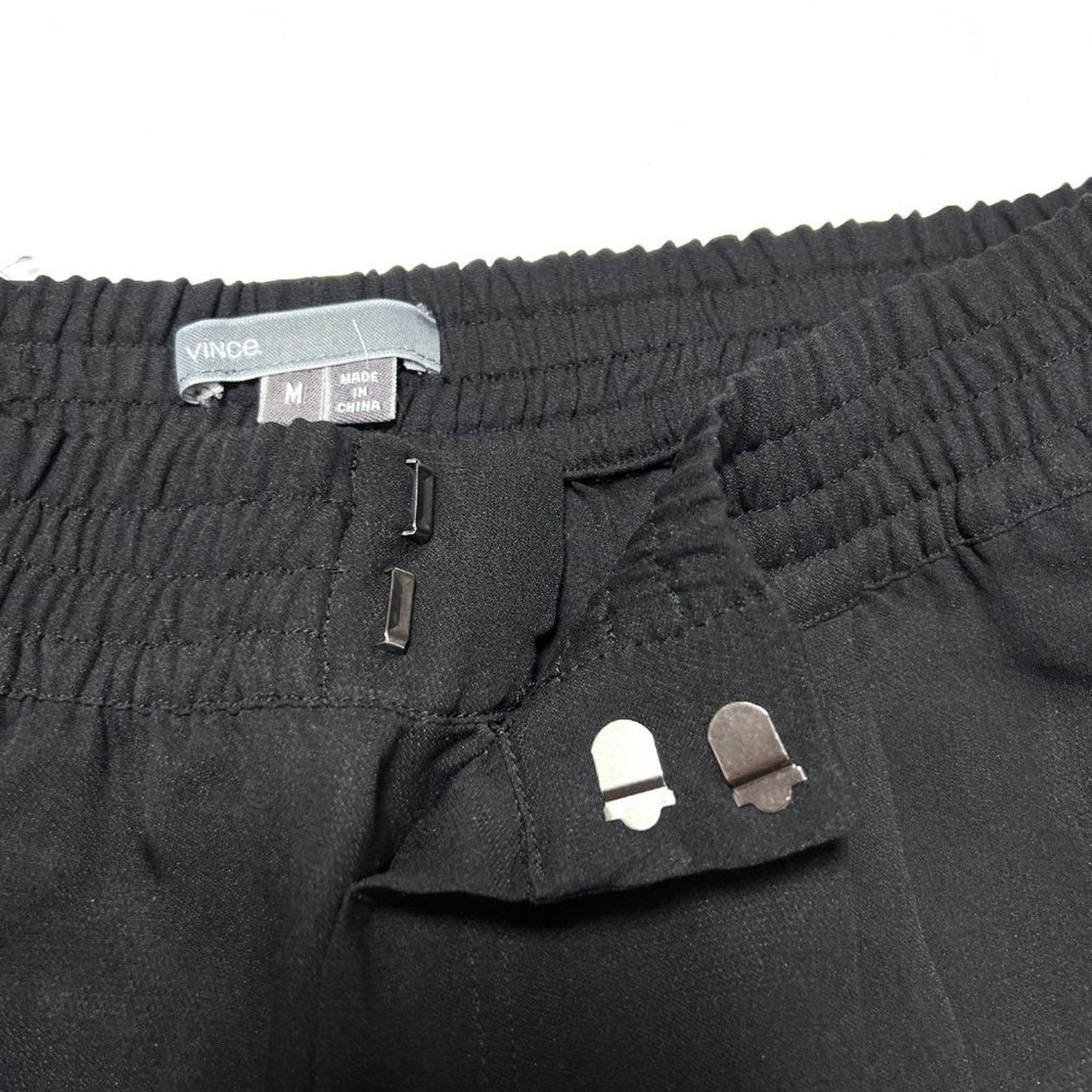 Vince Vince 100% Silk Jogger Pants Black Size M Lounge Trousers Size 28" / US 6 / IT 42 - 7 Thumbnail
