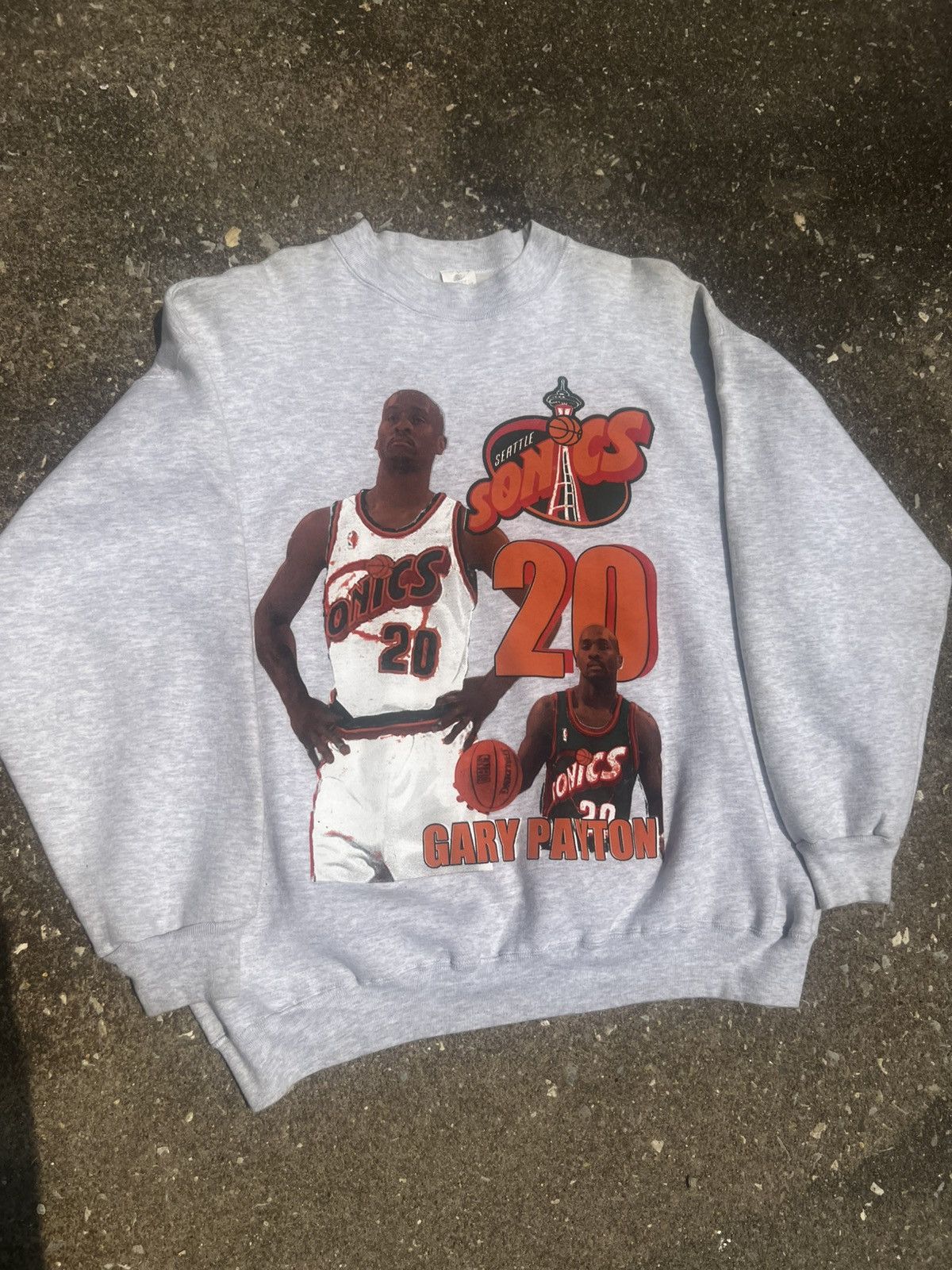 Vintage Vintage Gary Payton sweatshirt Size US XL / EU 56 / 4 - 1 Thumbnail