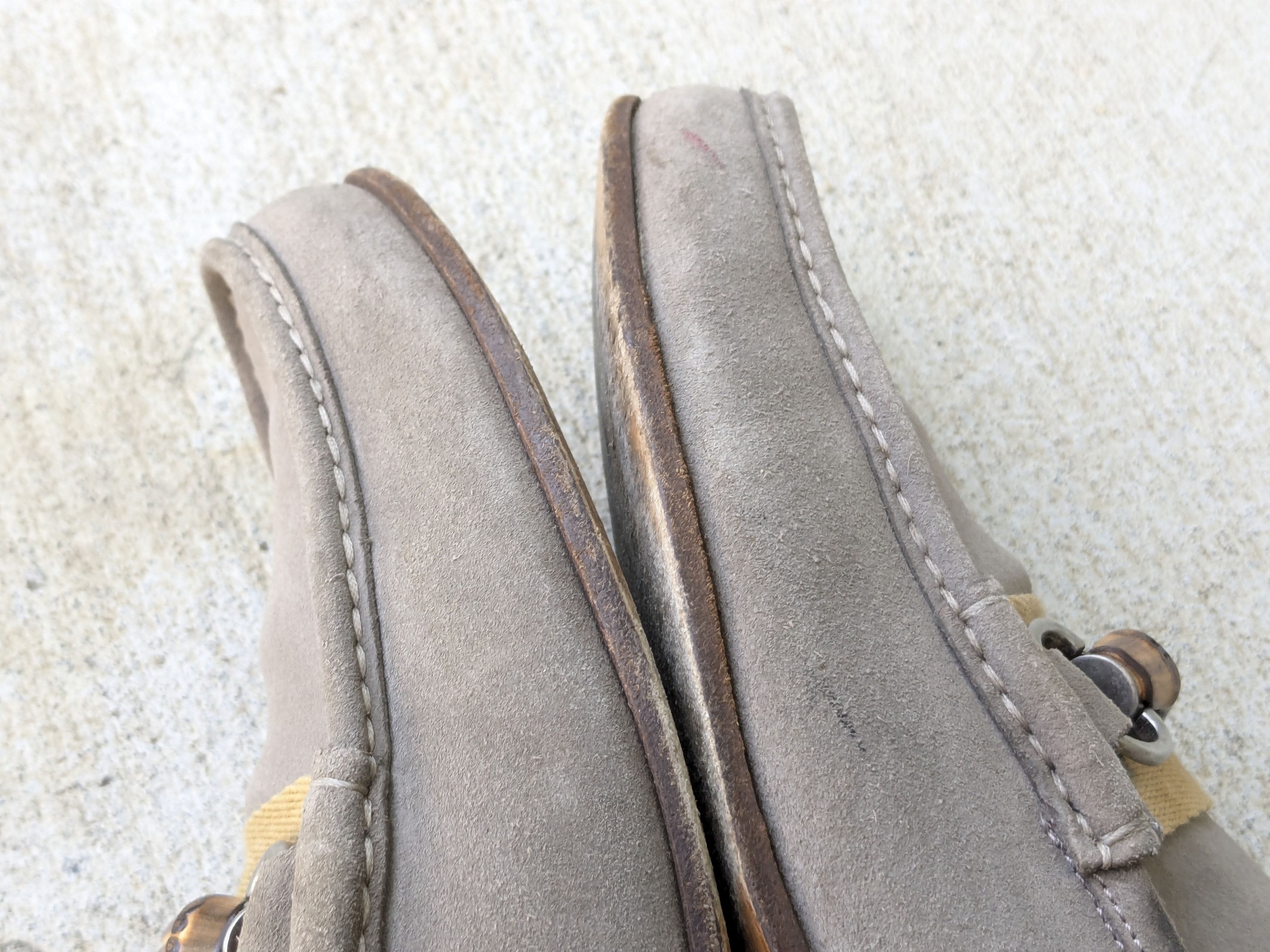 Gucci × Tom Ford Gucci Horsebit Loafers Gray Suede 8.5 Leather Italy Slip On Size US 8.5 / EU 41-42 - 7 Thumbnail