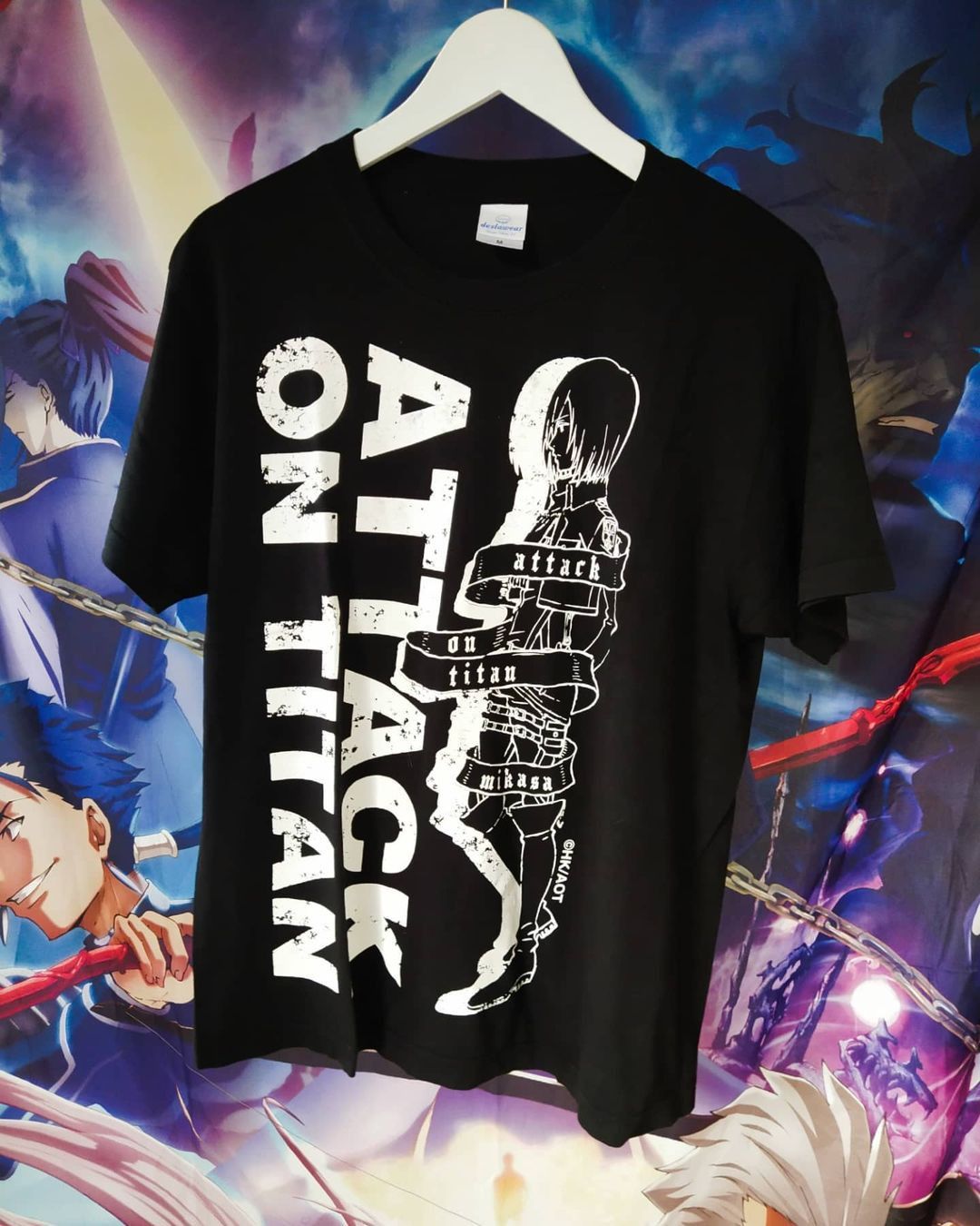 Anime × Japanese Brand Attack on Titan Mikasa Big Graphical Art Anime Tees Size US M / EU 48-50 / 2 - 1 Thumbnail