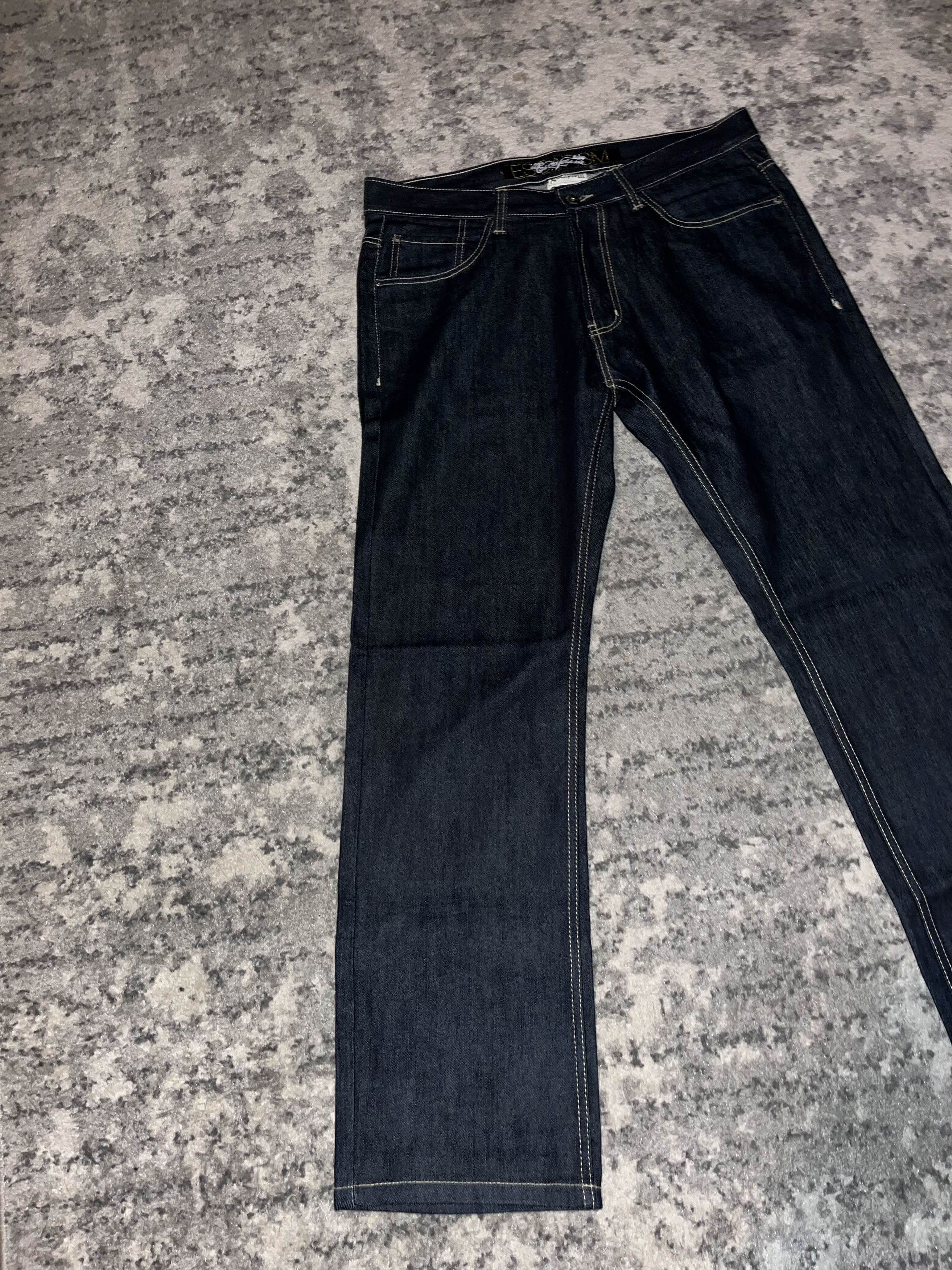 Vintage Y2K Escapism Dark Wash Baggy Denim Size US 36 / EU 52 - 3 Thumbnail