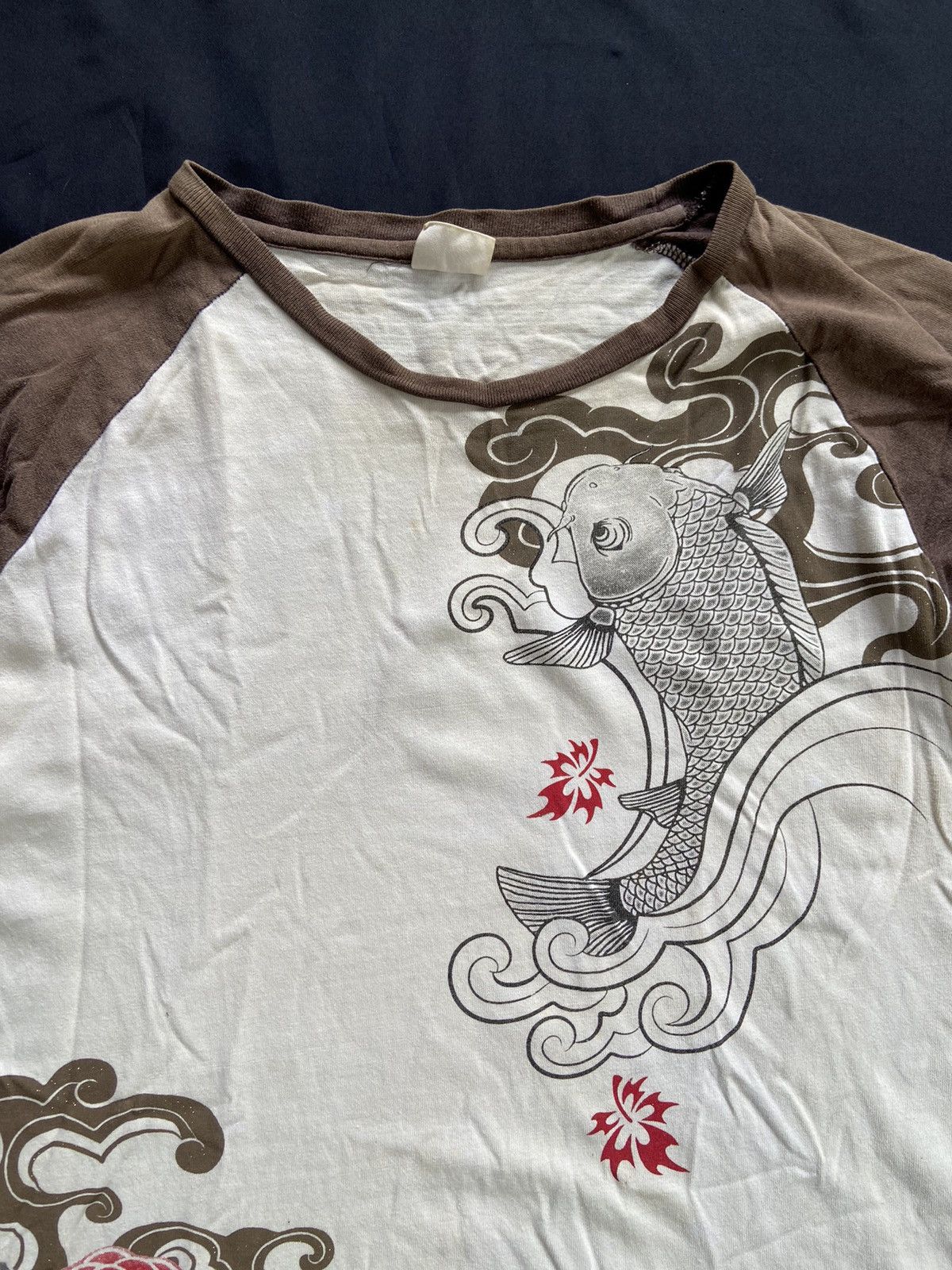 Japanese Brand SPACE OPERA SUN FADED FISH JAPANESE TEE Size US L / EU 52-54 / 3 - 3 Thumbnail