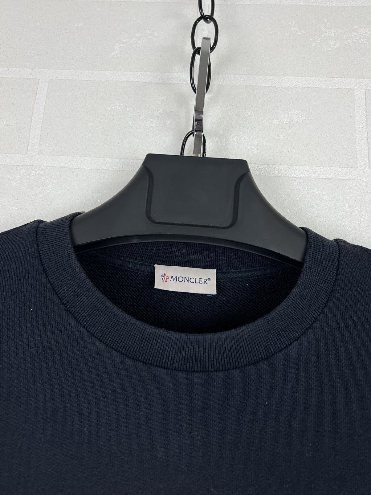 Moncler MONCLER Sweatshirt Crewneck Cotton Printed/ Patch Logos Blue Size US M / EU 48-50 / 2 - 9 Thumbnail