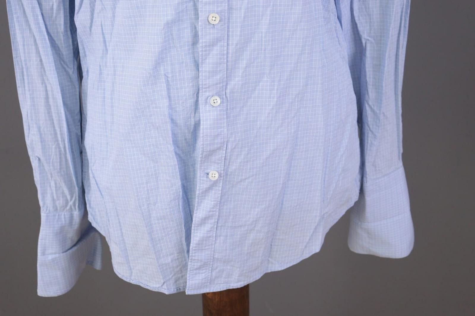 Gieves & Hawkes Gieves & Hawkes Blue Check Dress Shirt Size 41 / 16 Size US M / EU 48-50 / 2 - 4 Thumbnail