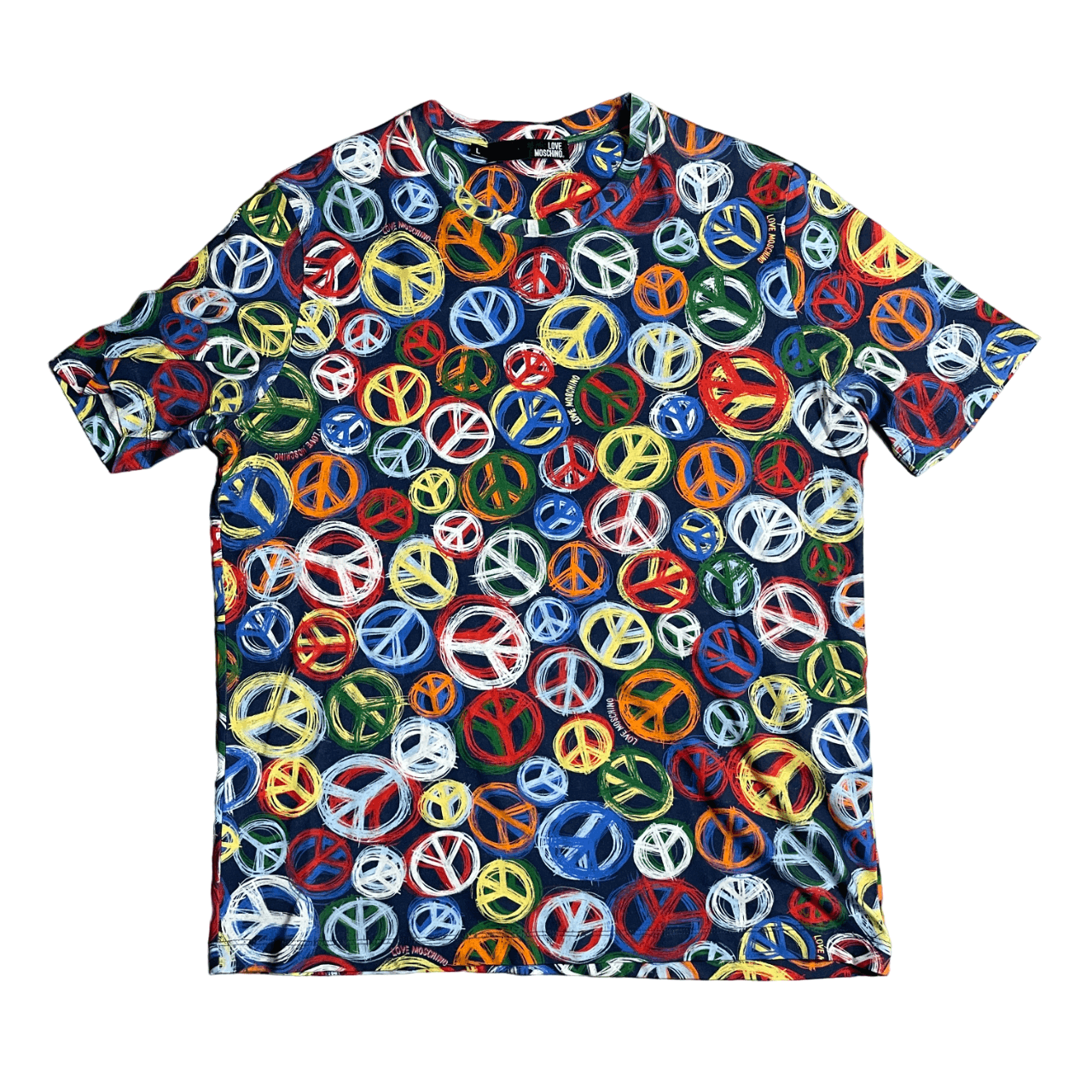 Moschino Love Moschino Peace Print T-shirt Size US L / EU 52-54 / 3 - 2 Thumbnail